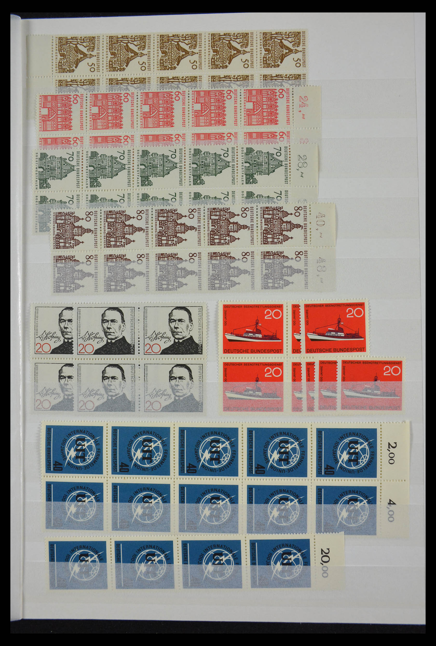 28379 019 - 28379 Bundespost 1958-2000 MNH stock.