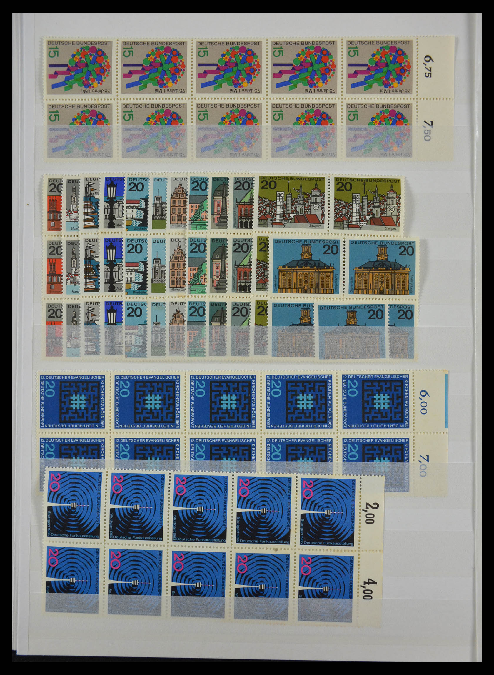 28379 020 - 28379 Bundespost 1958-2000 postfrisse stock.
