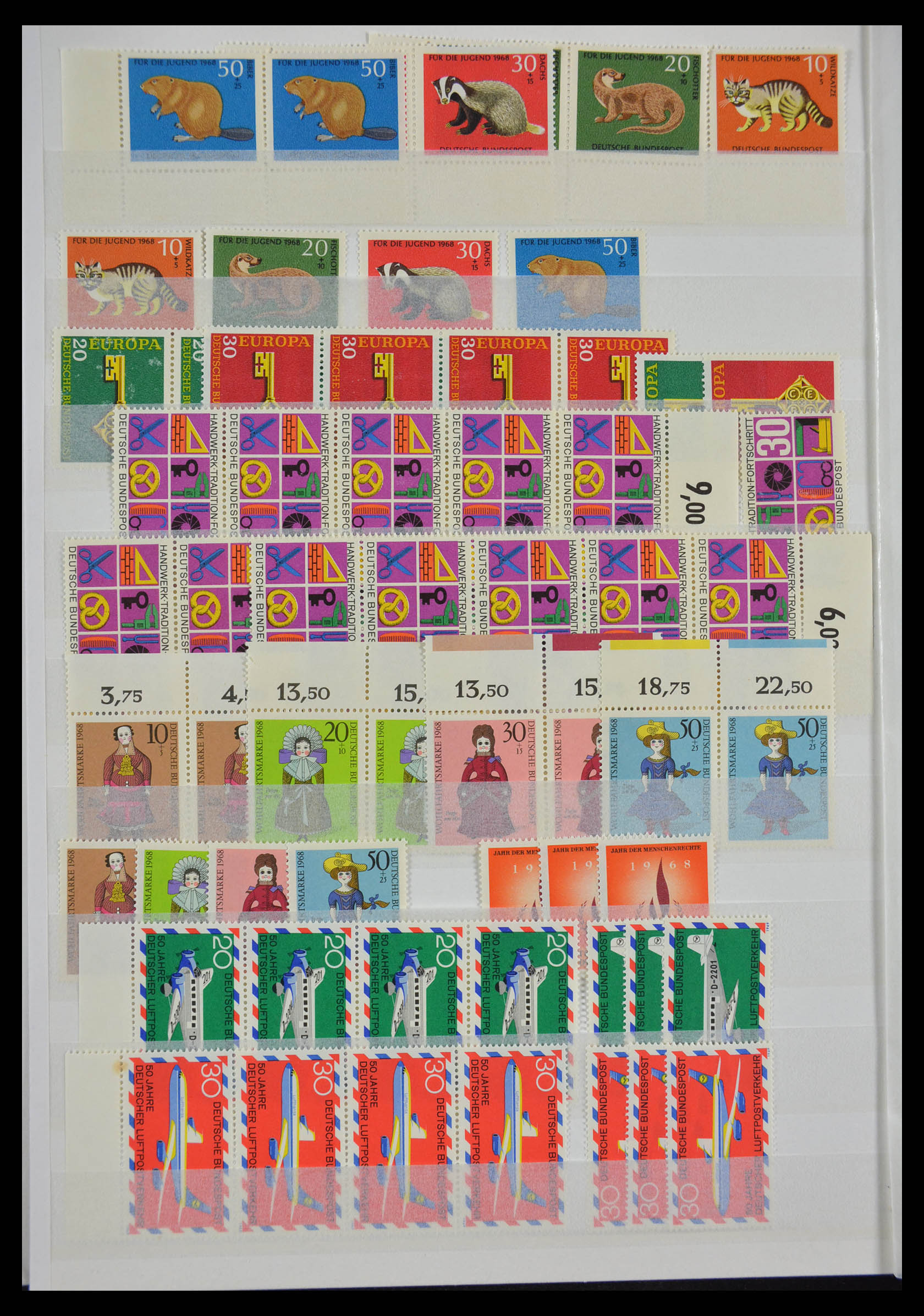 28379 024 - 28379 Bundespost 1958-2000 postfrisse stock.