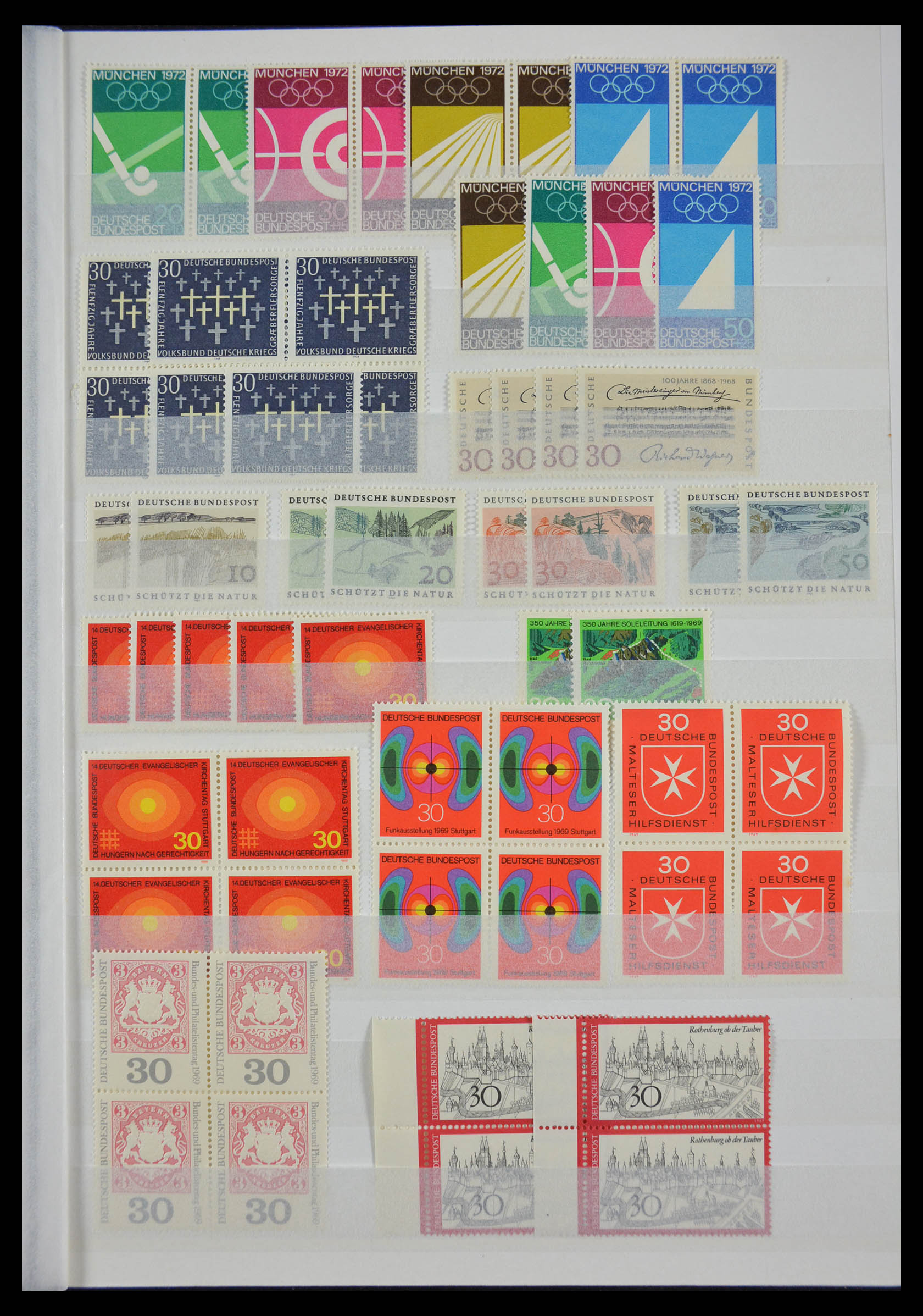 28379 027 - 28379 Bundespost 1958-2000 postfrisse stock.