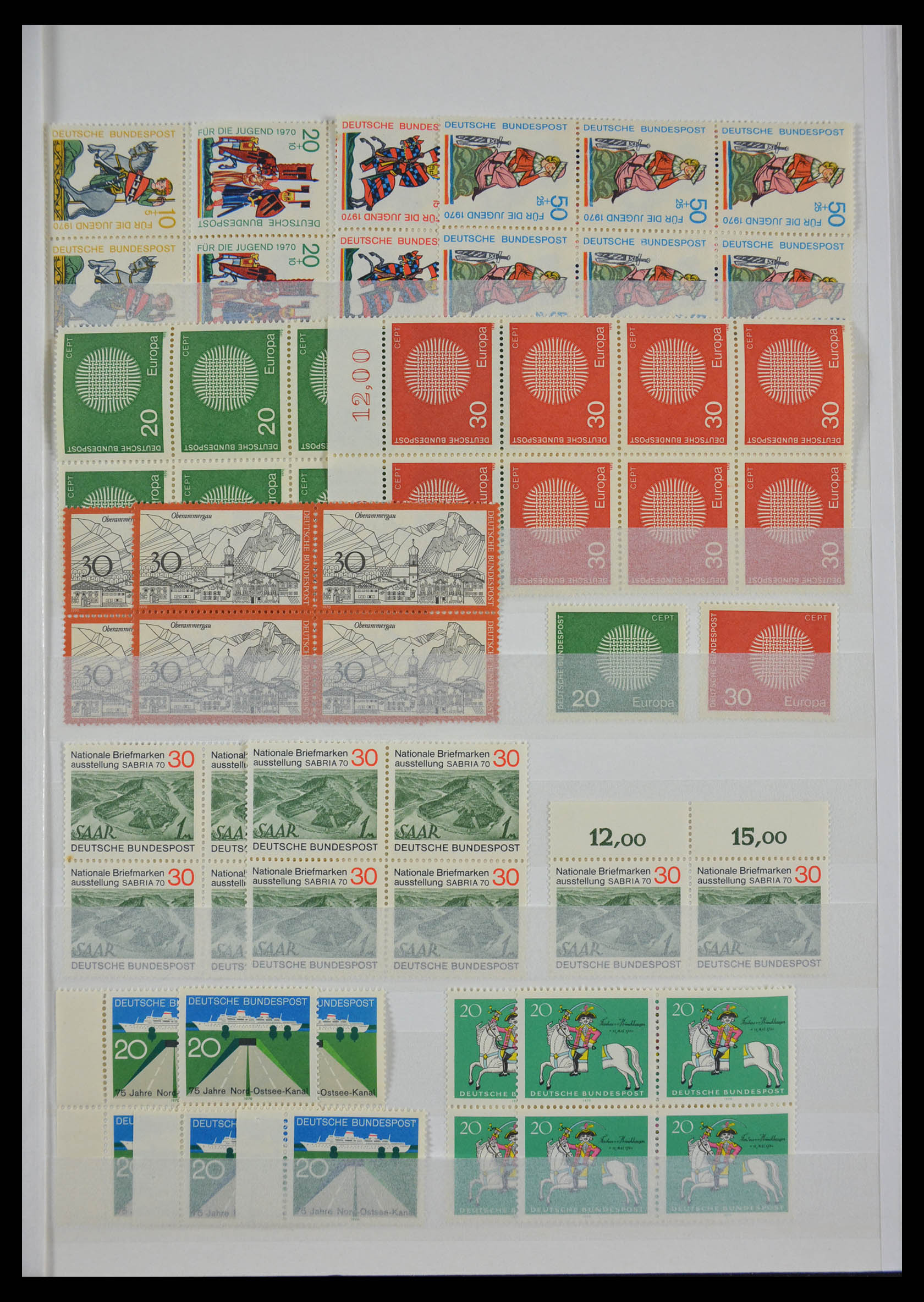 28379 029 - 28379 Bundespost 1958-2000 MNH stock.