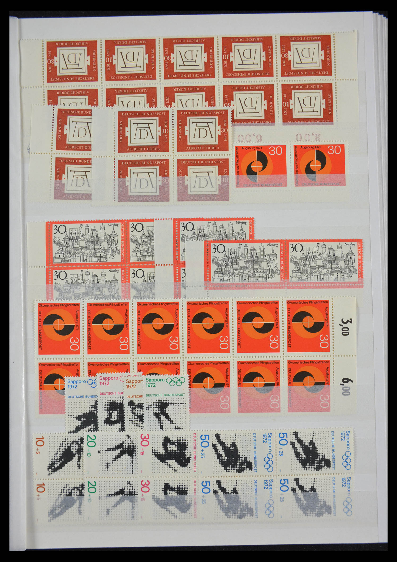 28379 035 - 28379 Bundespost 1958-2000 MNH stock.