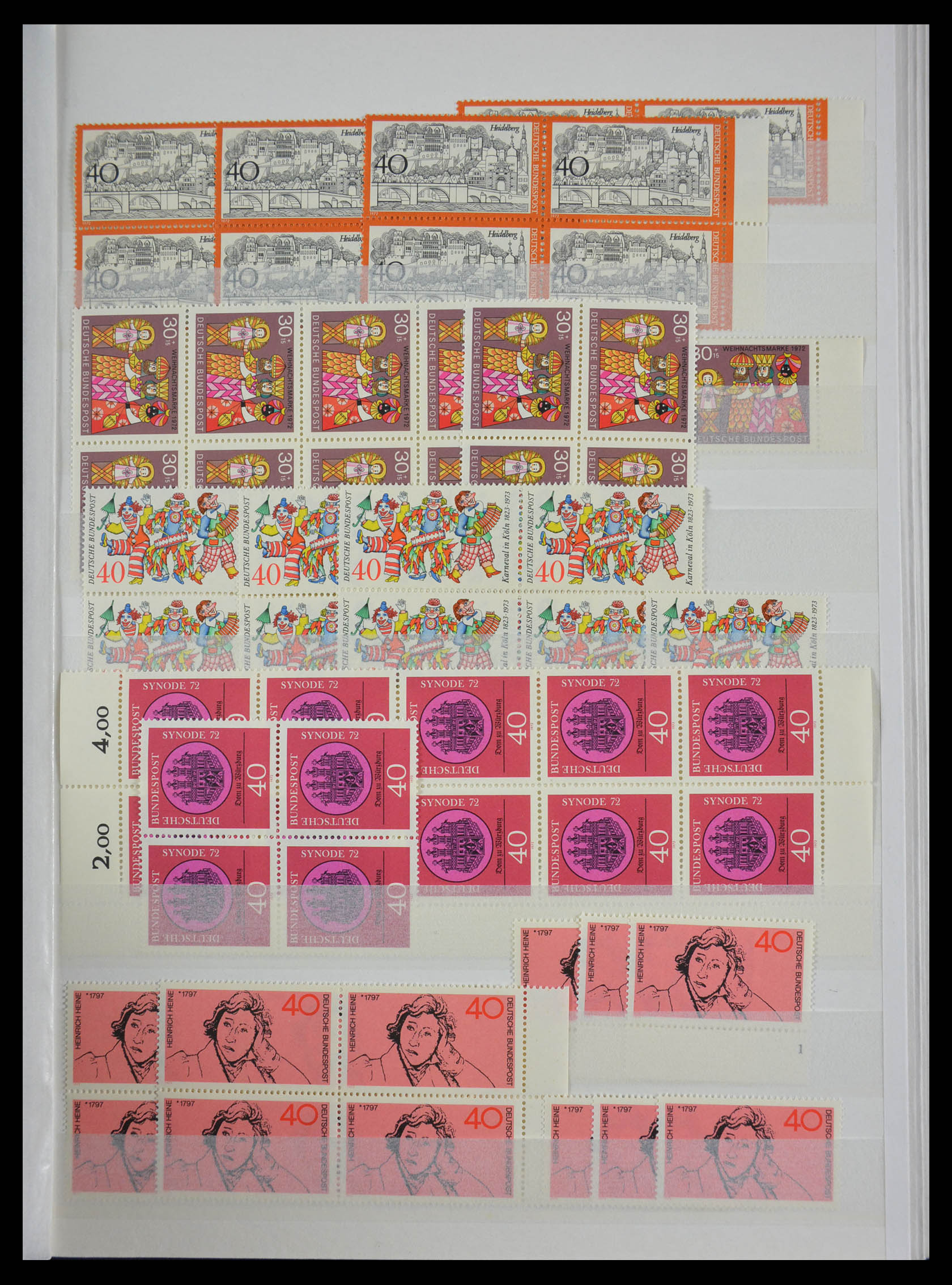 28379 041 - 28379 Bundespost 1958-2000 MNH stock.