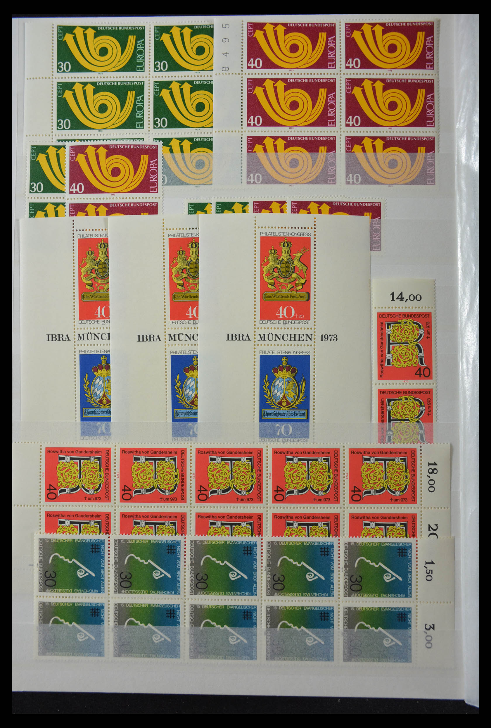 28379 044 - 28379 Bundespost 1958-2000 postfrisse stock.