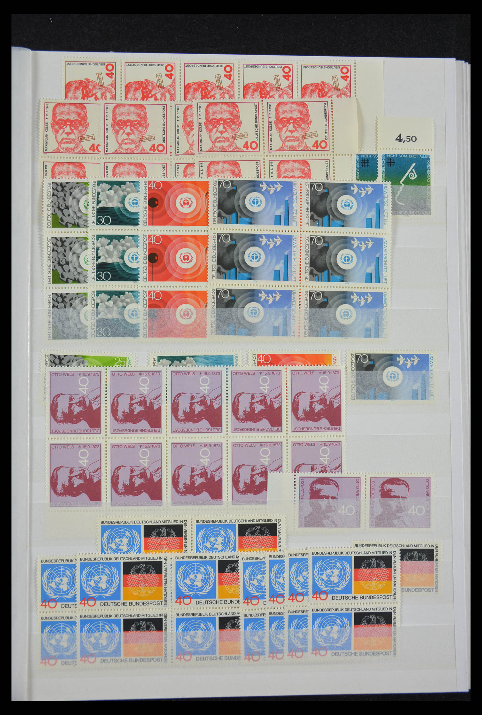 28379 045 - 28379 Bundespost 1958-2000 postfrisse stock.