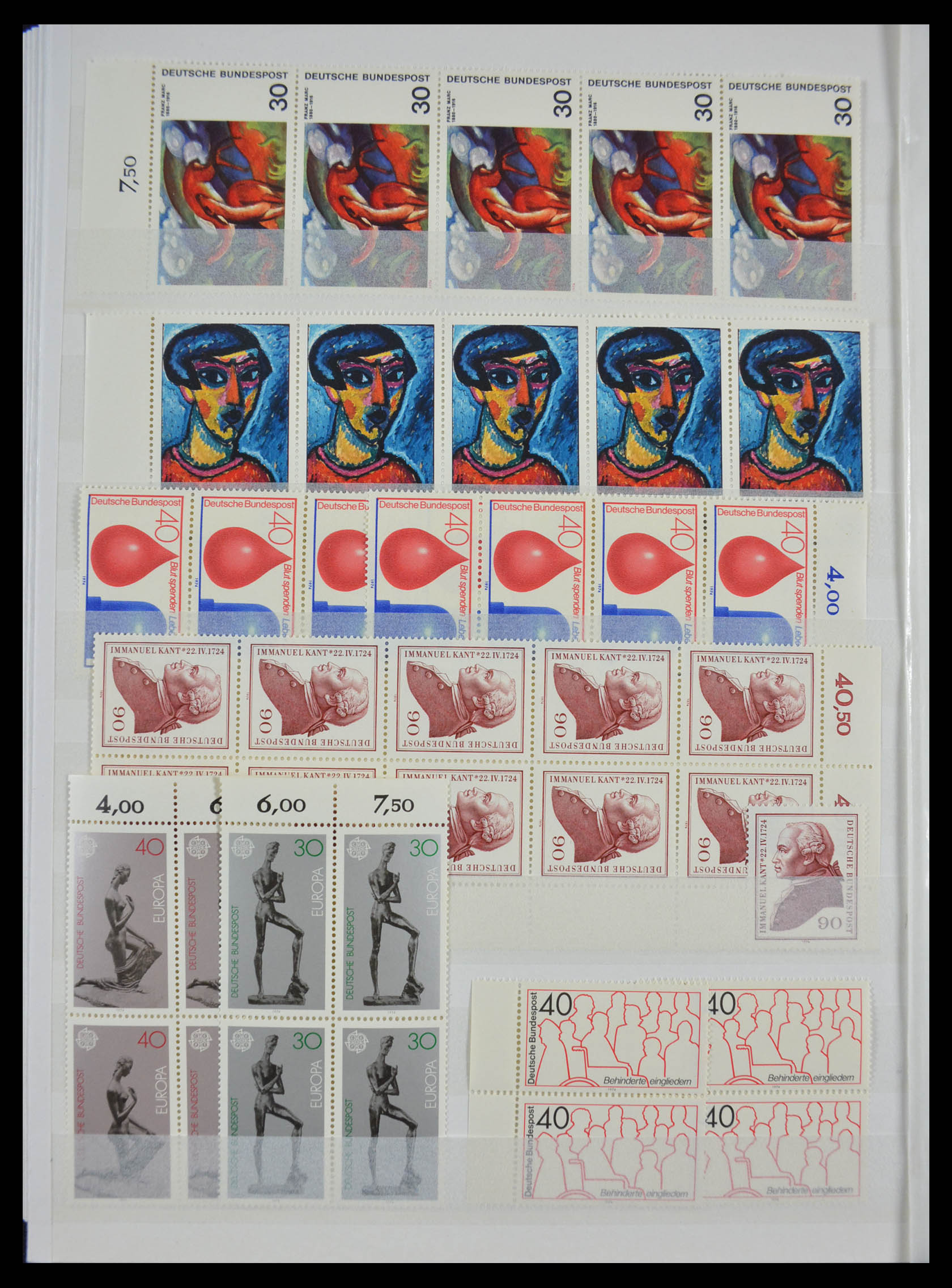 28379 048 - 28379 Bundespost 1958-2000 postfrisse stock.