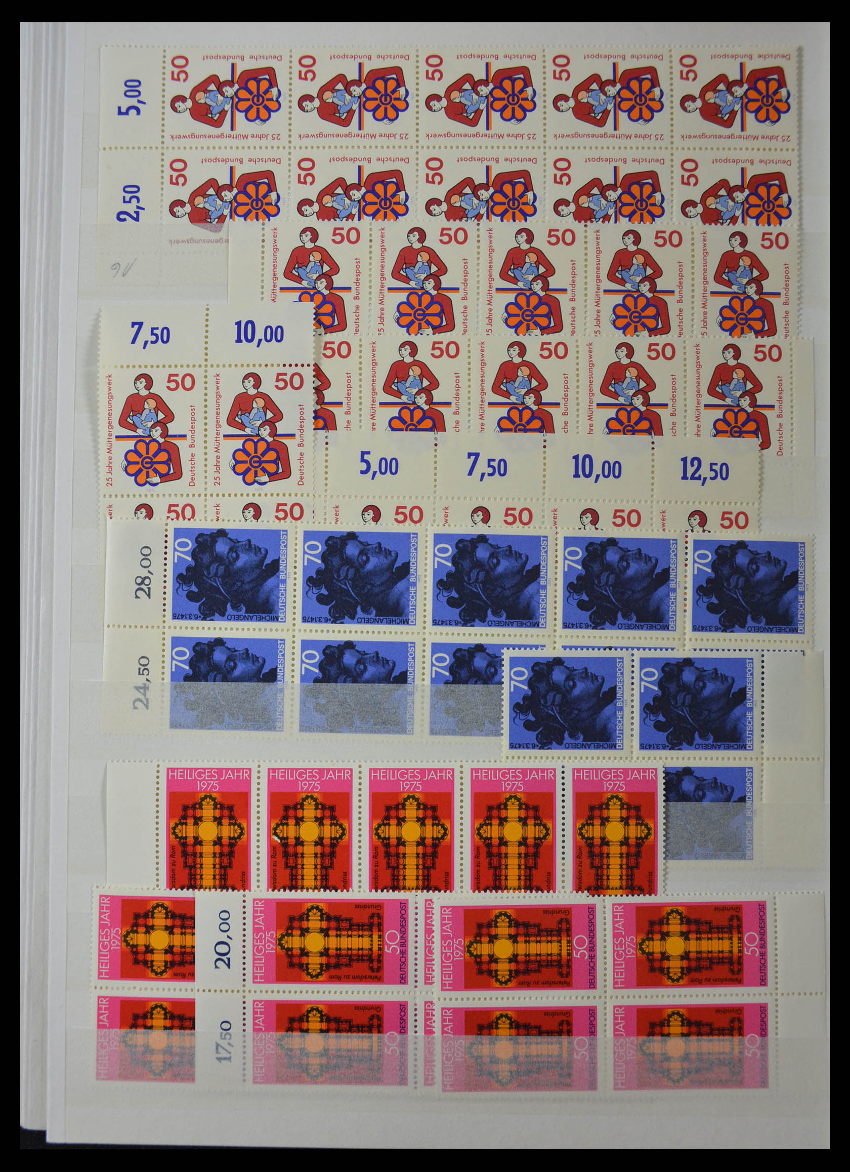 28379 052 - 28379 Bundespost 1958-2000 postfrisse stock.