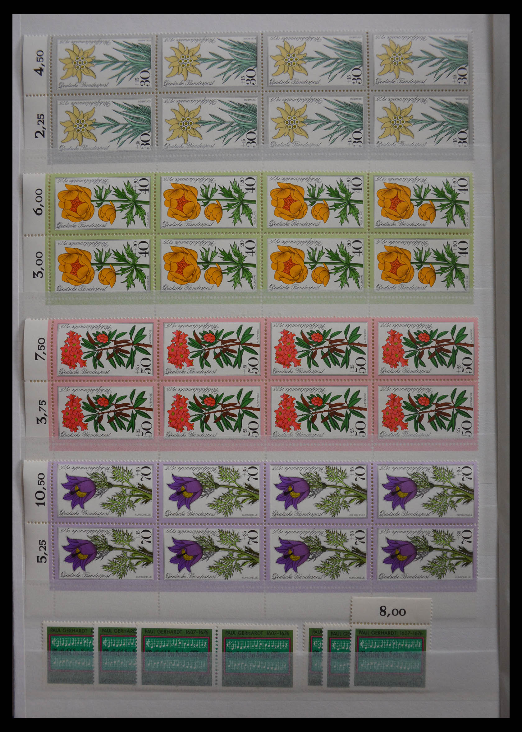 28379 058 - 28379 Bundespost 1958-2000 MNH stock.