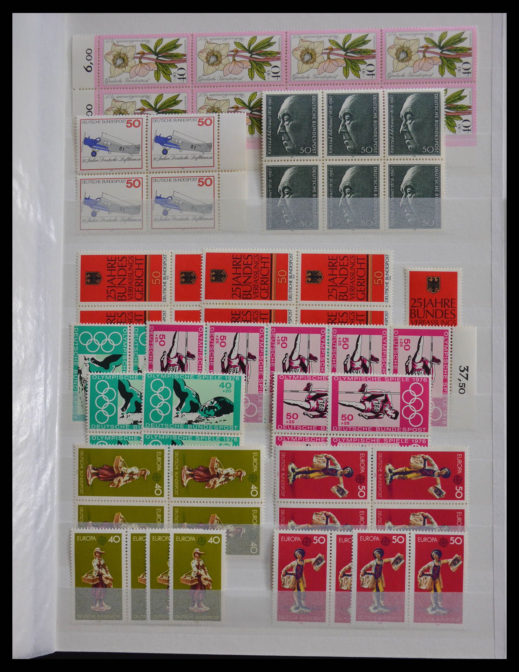 28379 059 - 28379 Bundespost 1958-2000 postfrisse stock.