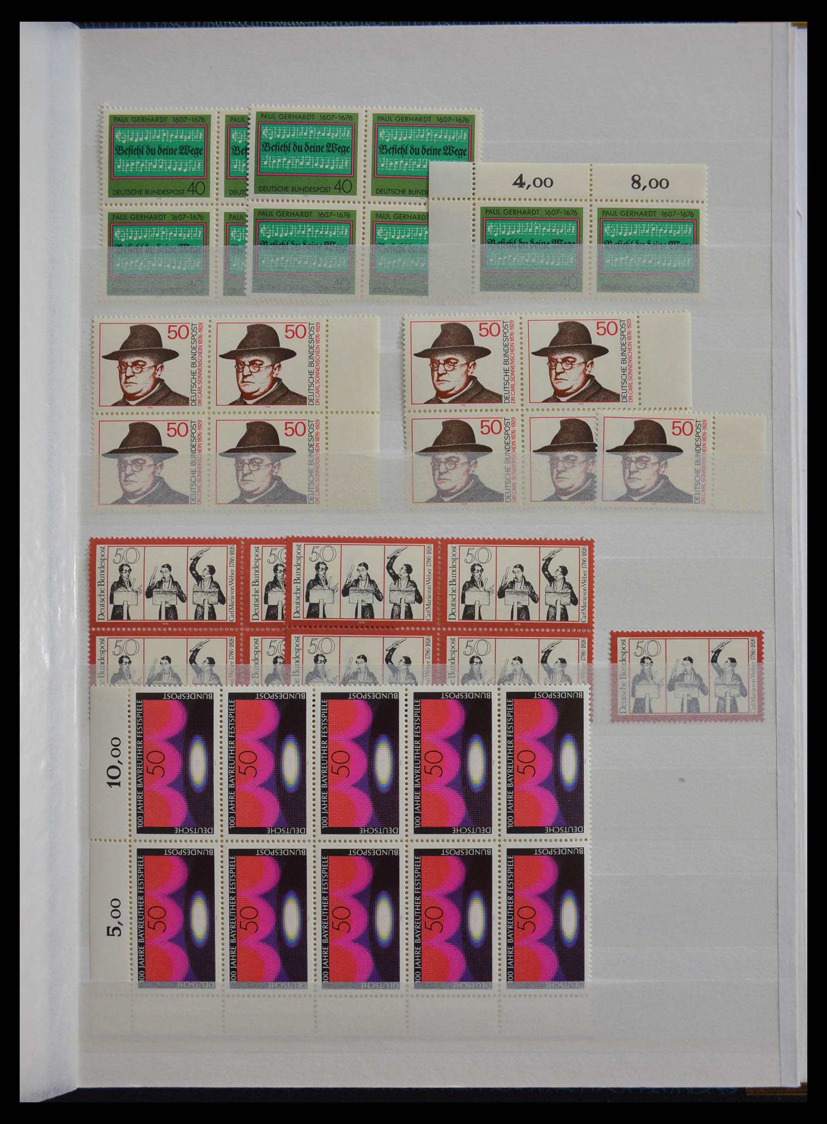 28379 061 - 28379 Bundespost 1958-2000 MNH stock.