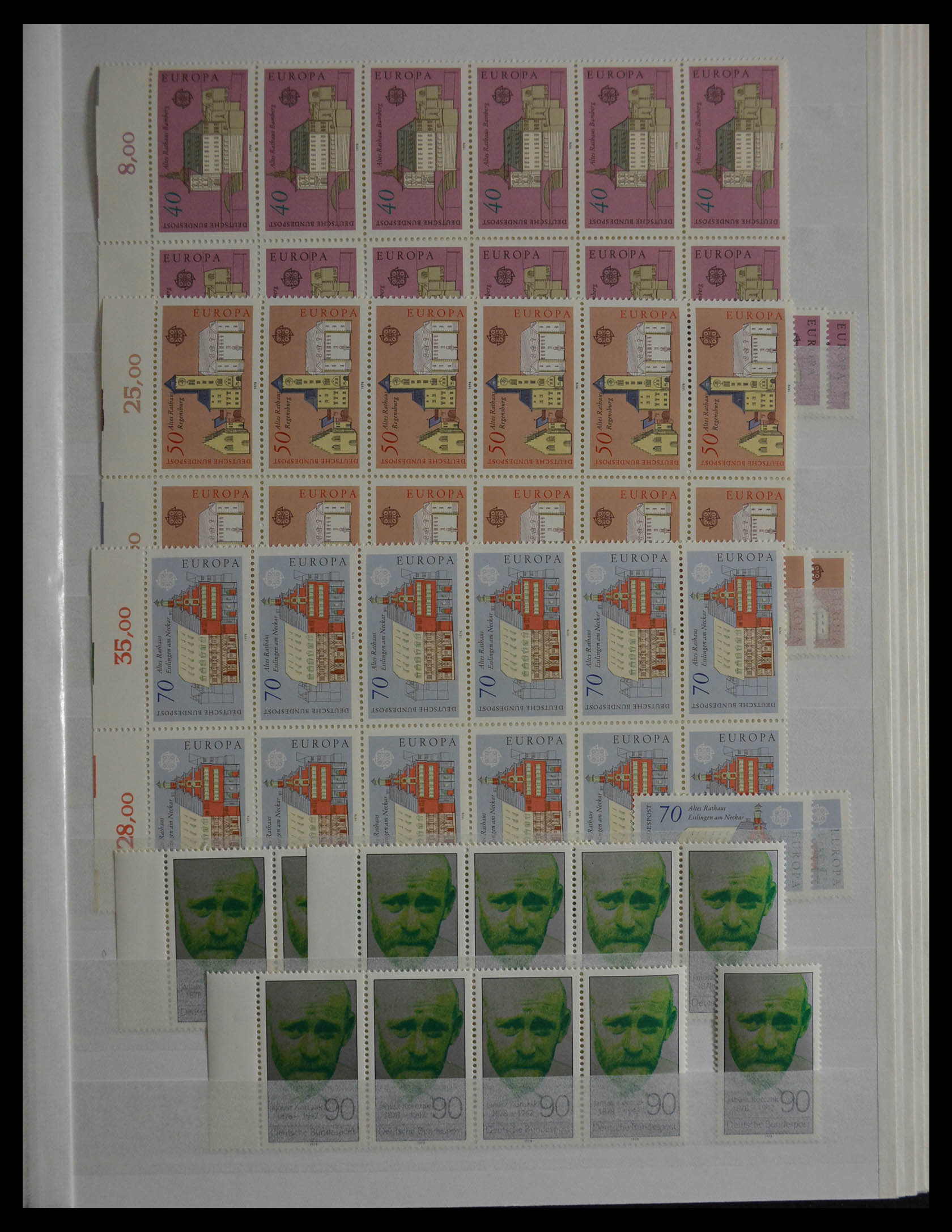 28379 073 - 28379 Bundespost 1958-2000 MNH stock.
