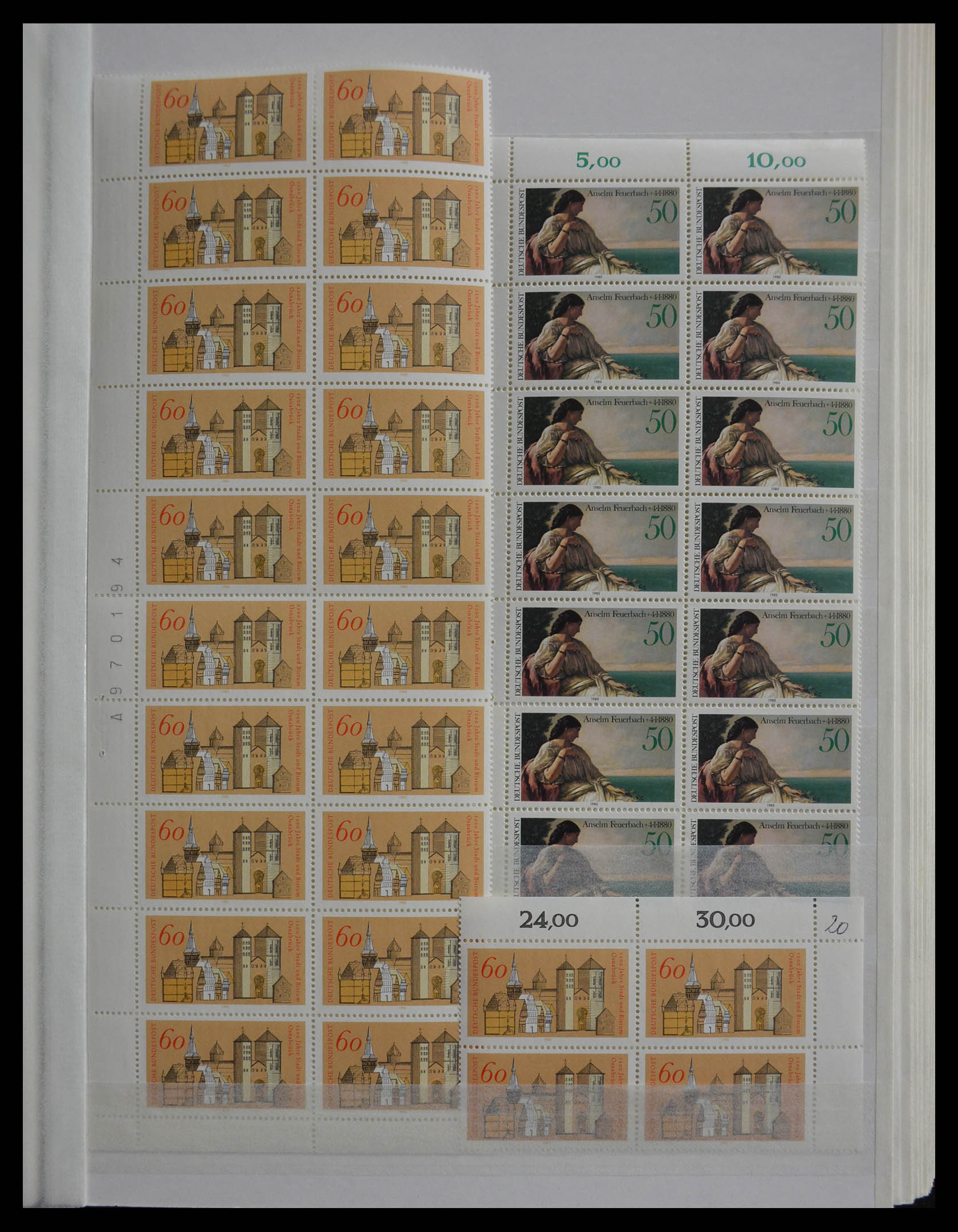 28379 085 - 28379 Bundespost 1958-2000 postfrisse stock.