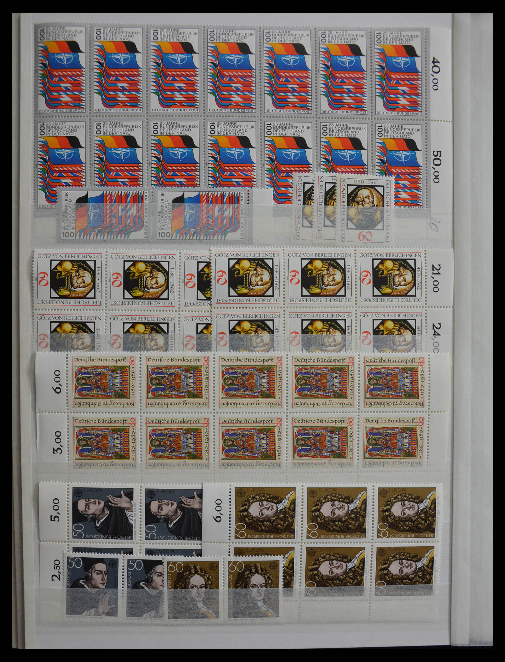 28379 086 - 28379 Bundespost 1958-2000 postfrisse stock.