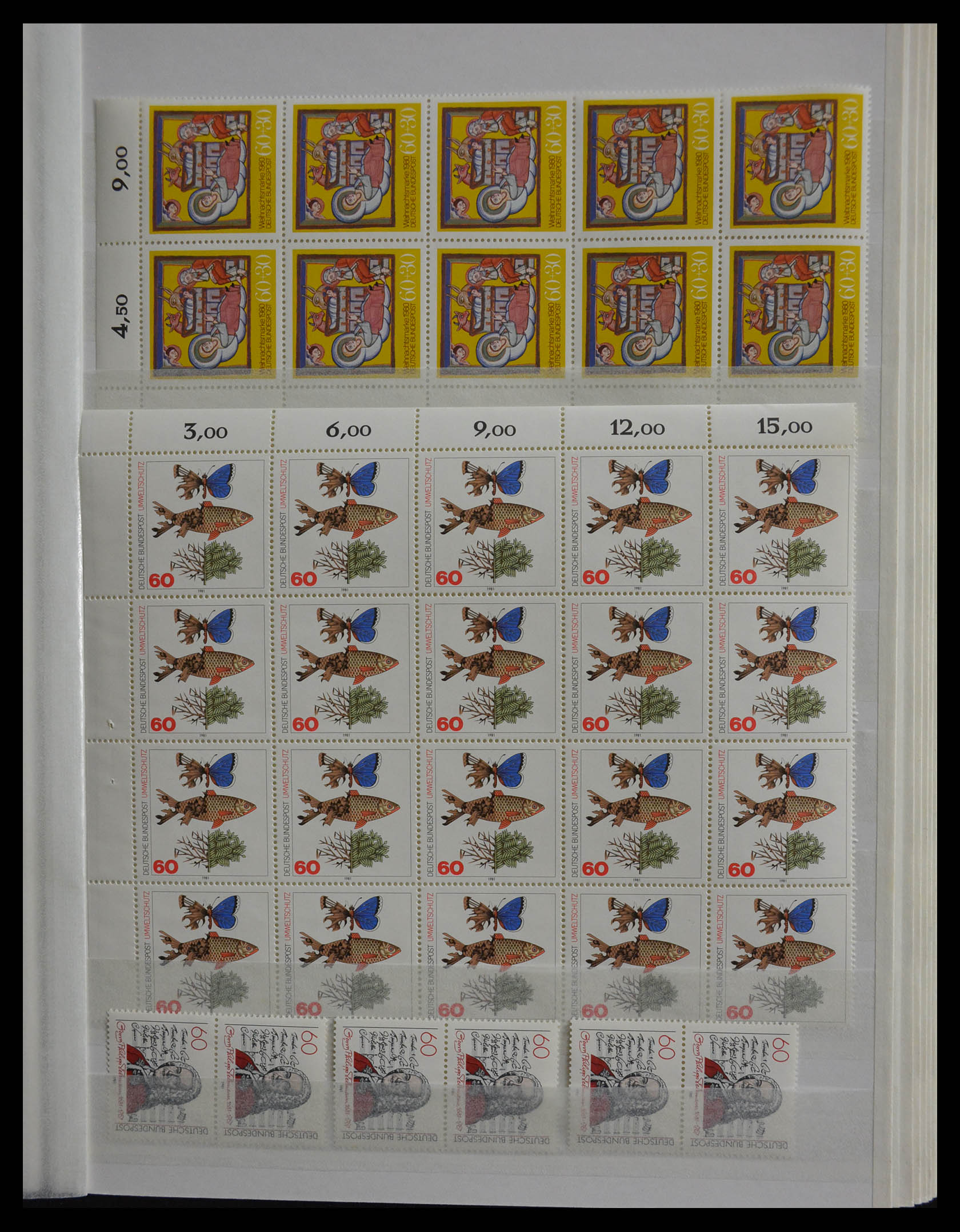 28379 093 - 28379 Bundespost 1958-2000 postfrisse stock.