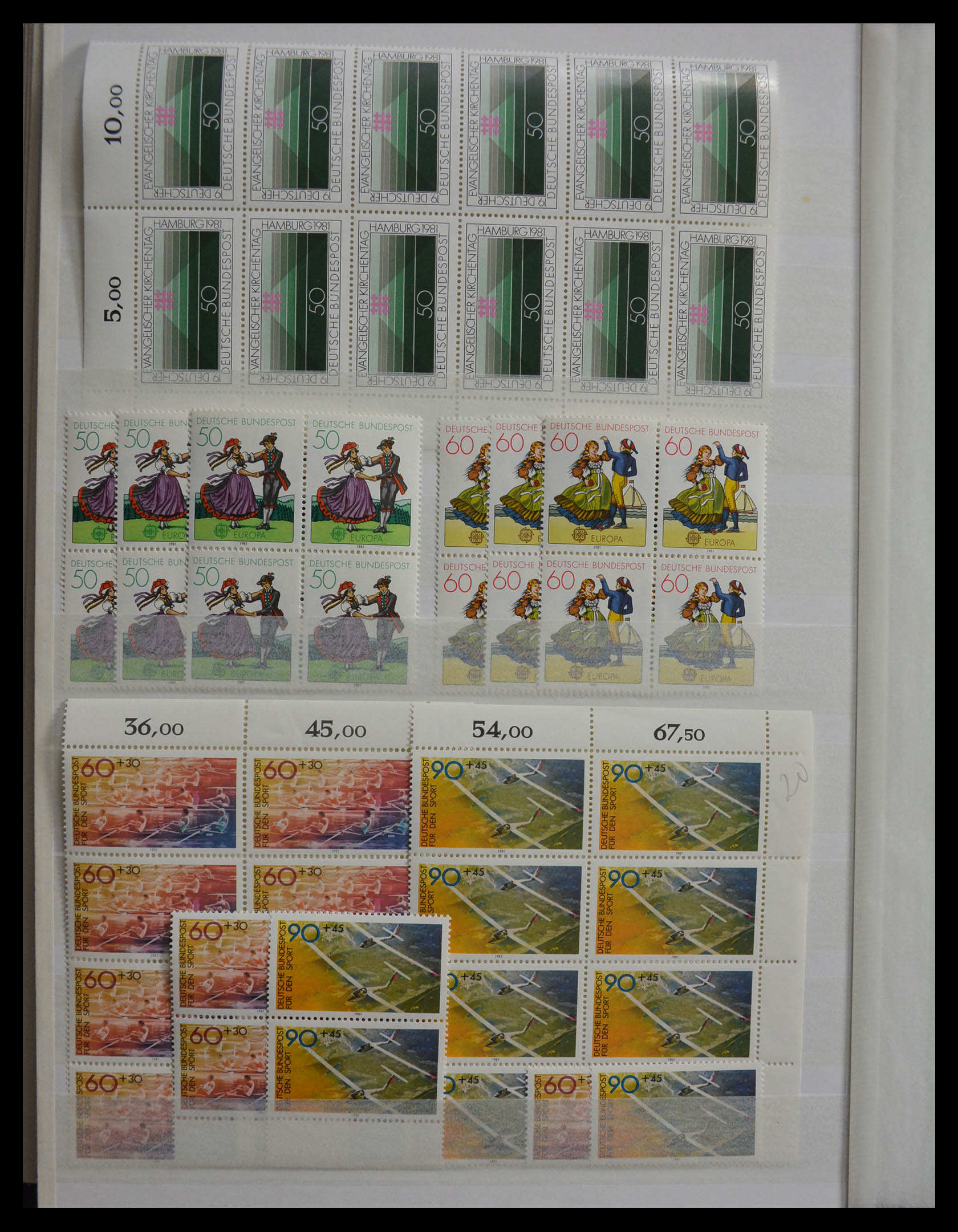 28379 098 - 28379 Bundespost 1958-2000 postfrisse stock.
