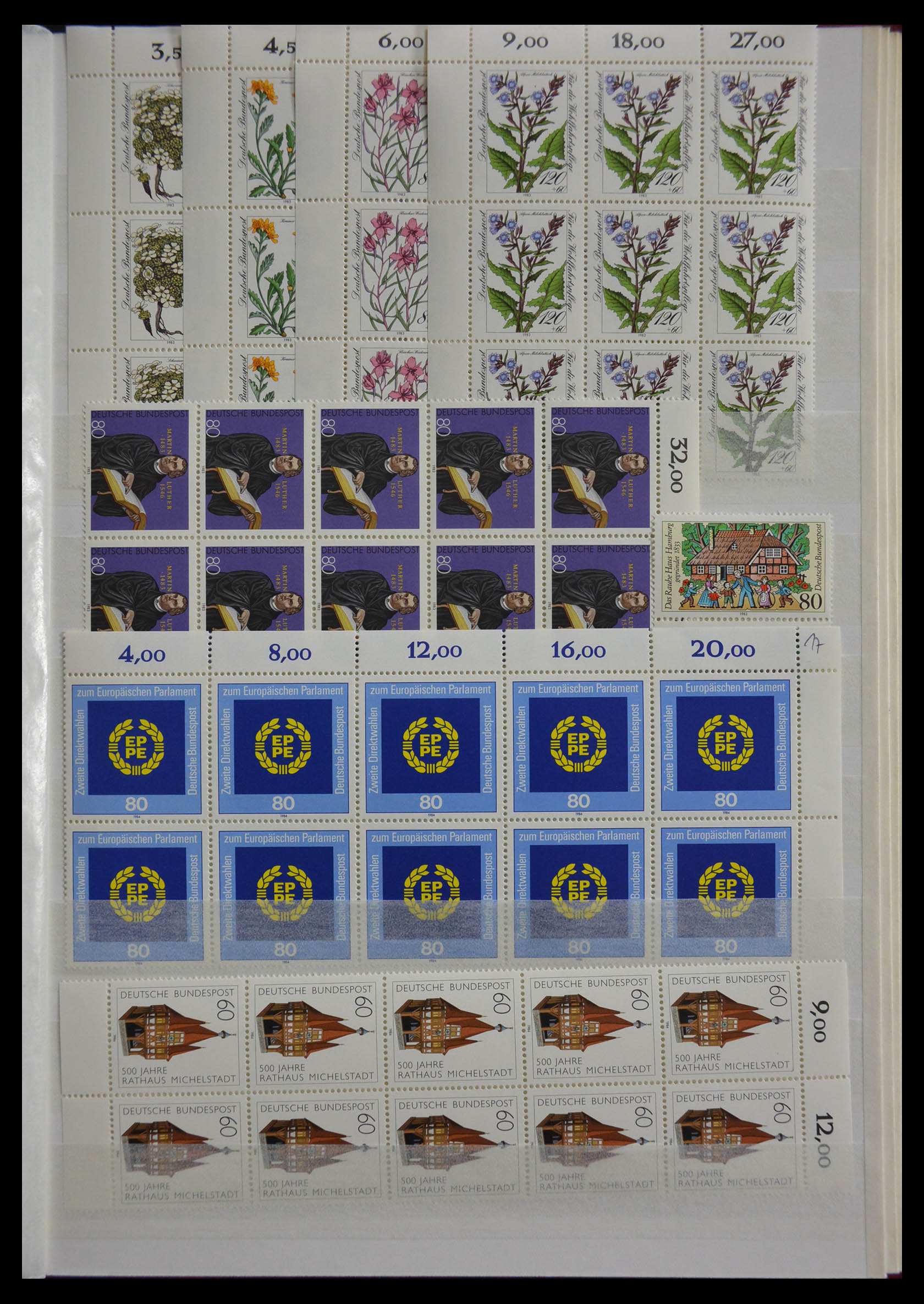 28379 121 - 28379 Bundespost 1958-2000 postfrisse stock.