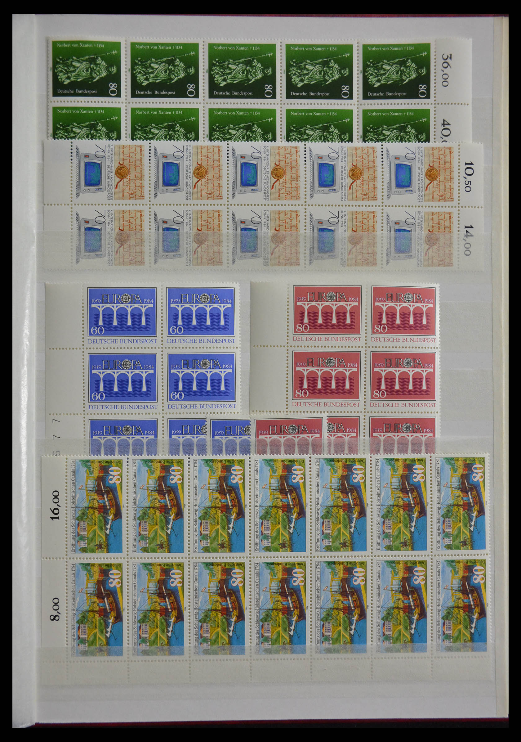 28379 125 - 28379 Bundespost 1958-2000 postfrisse stock.