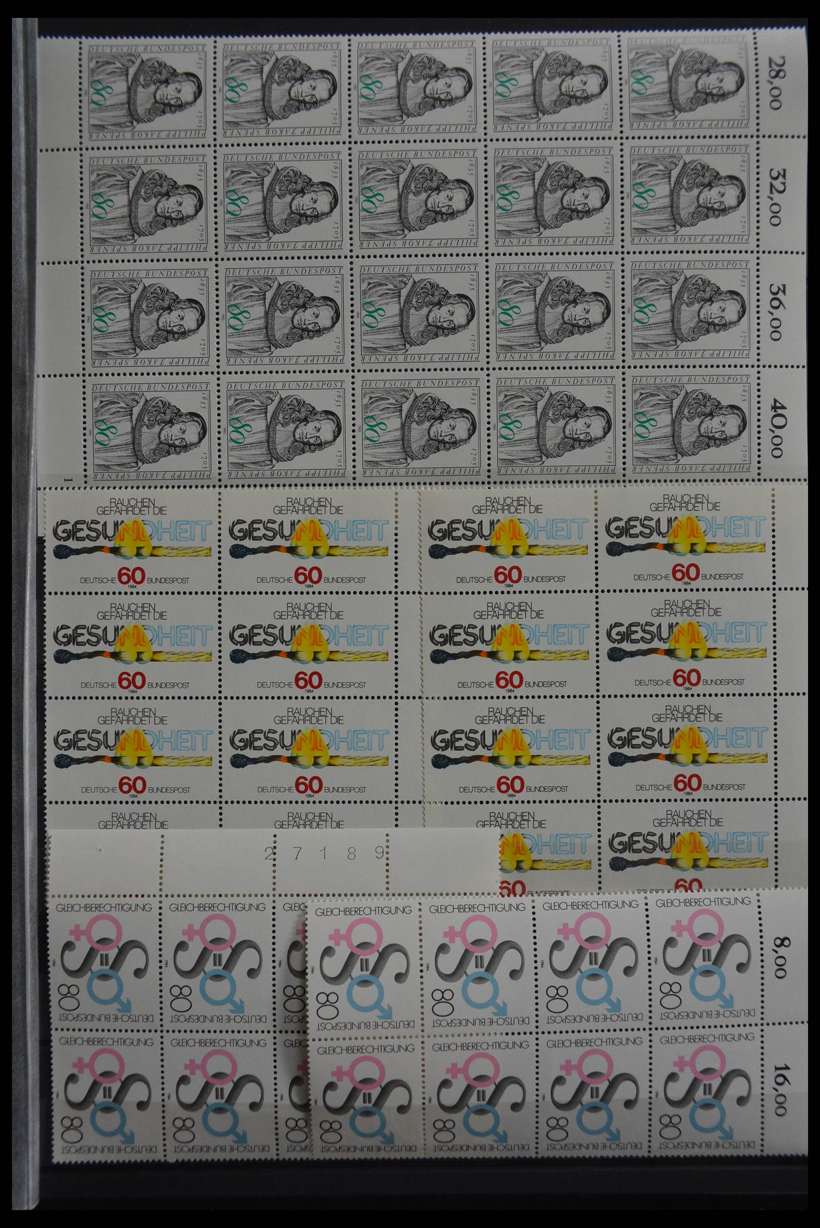 28379 131 - 28379 Bundespost 1958-2000 postfrisse stock.