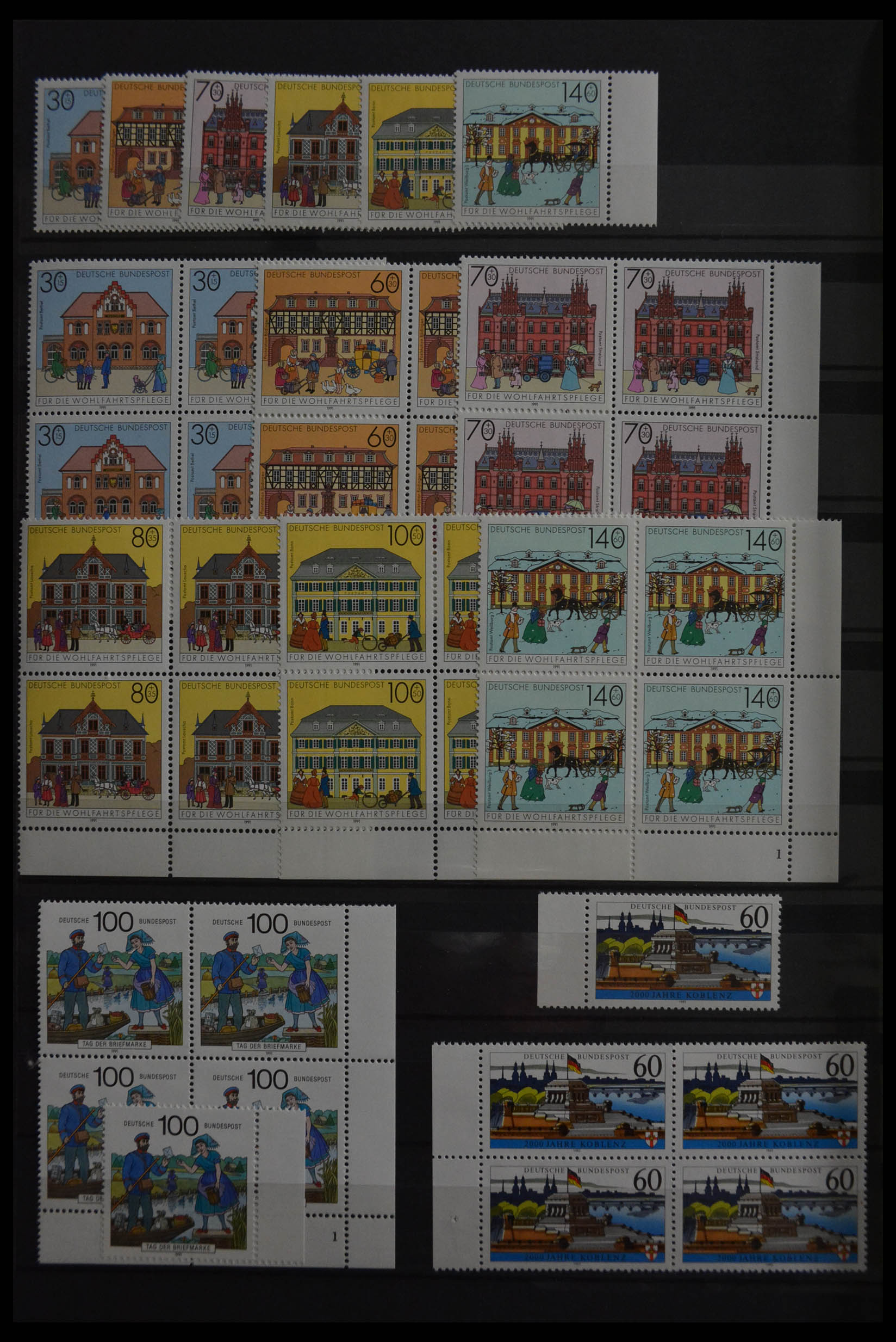 28379 205 - 28379 Bundespost 1958-2000 postfrisse stock.