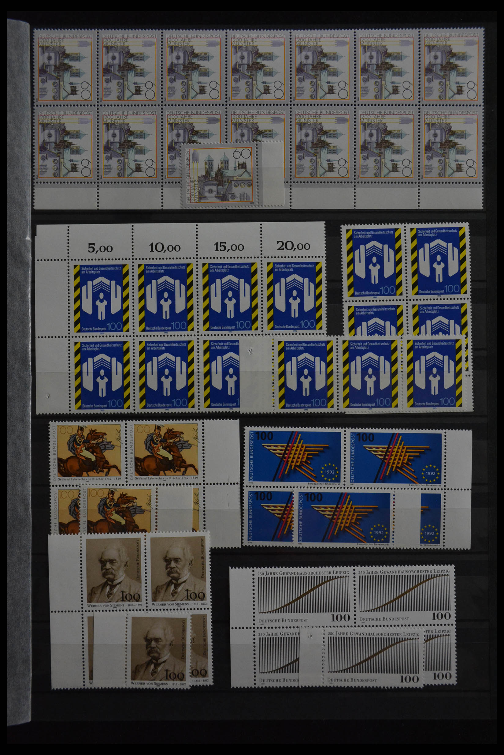 28379 214 - 28379 Bundespost 1958-2000 postfrisse stock.