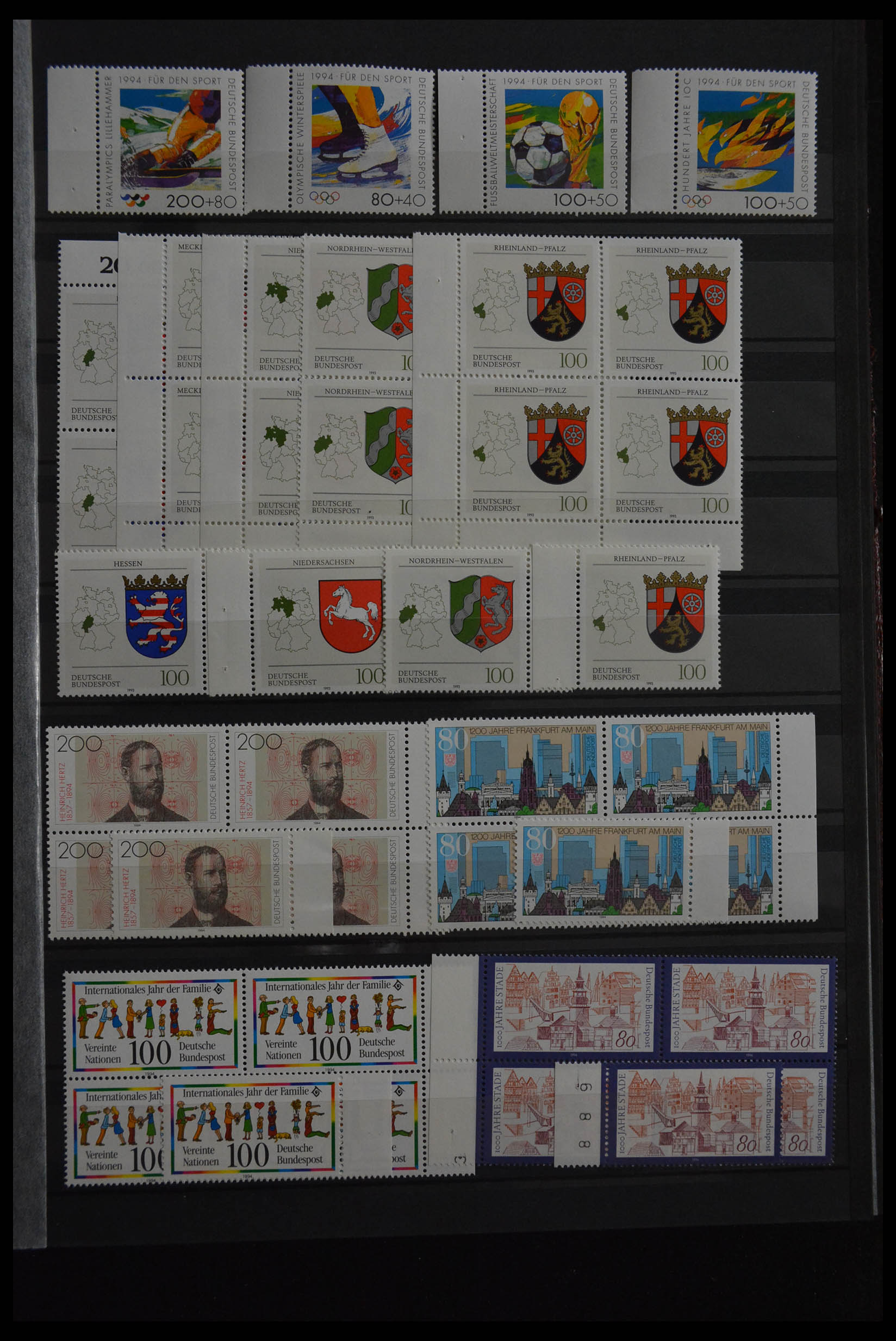 28379 222 - 28379 Bundespost 1958-2000 postfrisse stock.