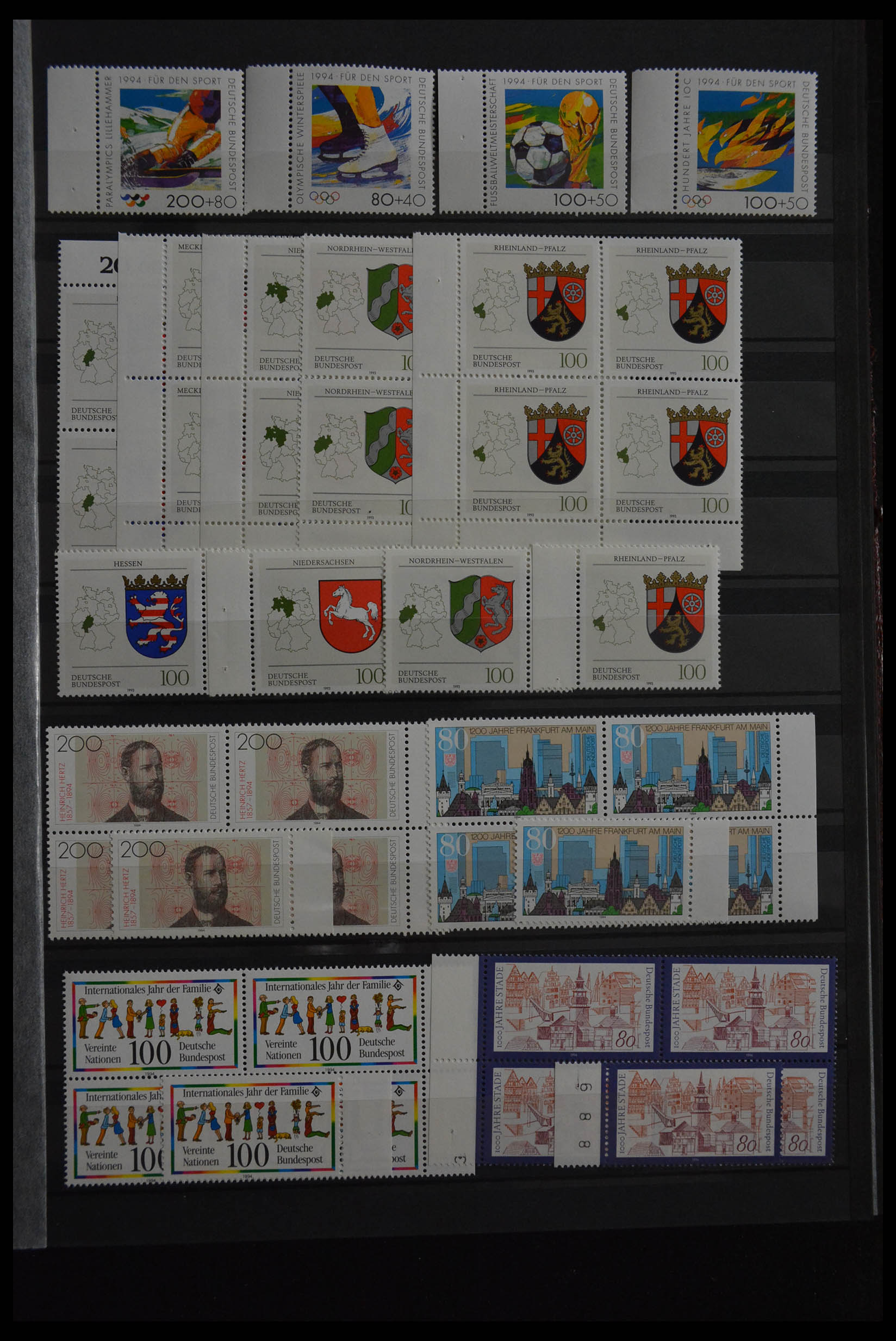 28379 222 - 28379 Bundespost 1958-2000 MNH stock.