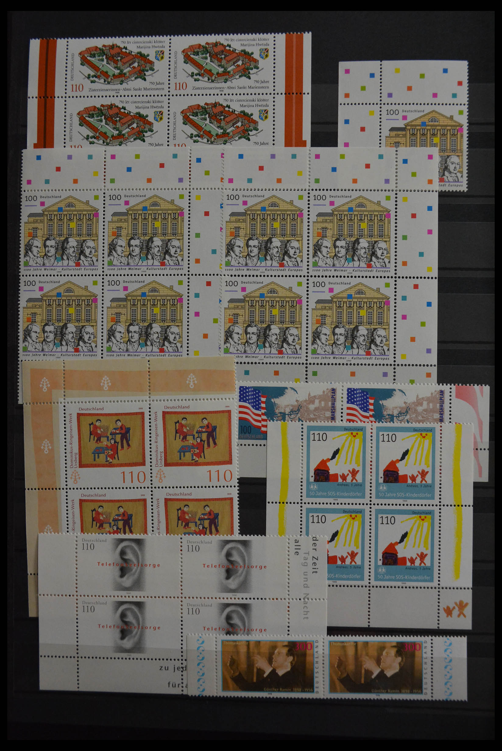 28379 249 - 28379 Bundespost 1958-2000 postfrisse stock.