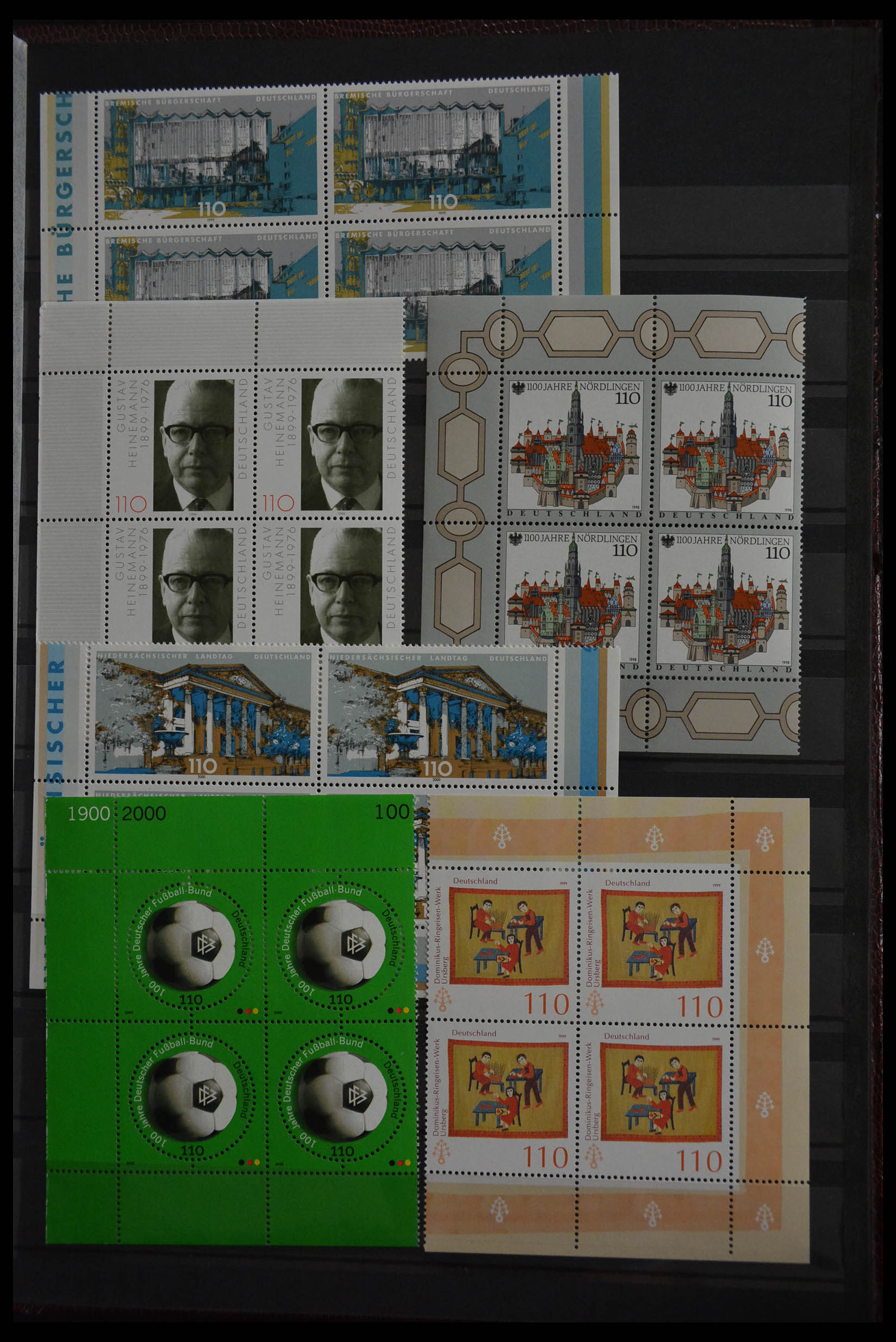 28379 250 - 28379 Bundespost 1958-2000 MNH stock.