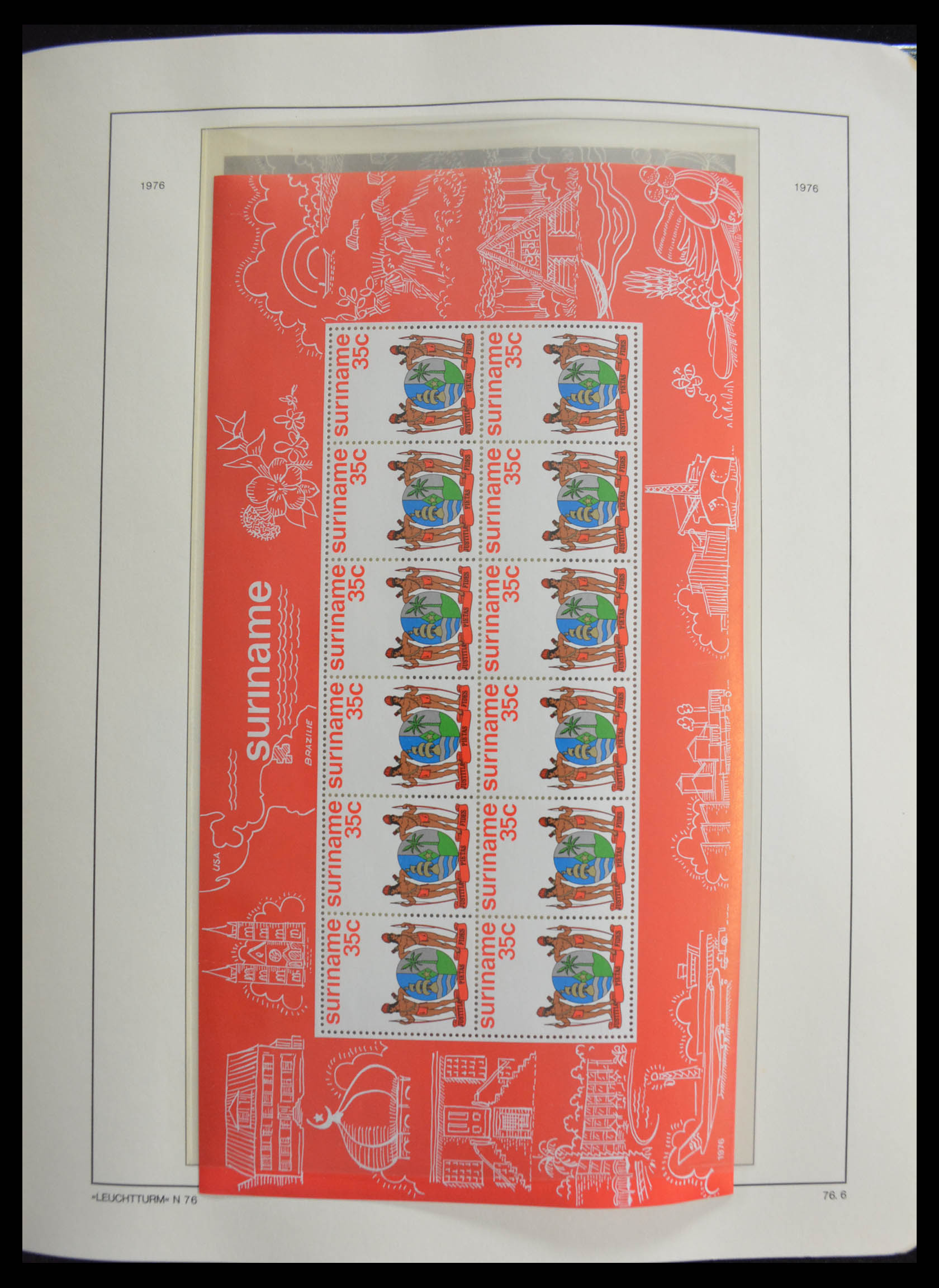 28385 010 - 28385 Republic of Surinam 1975-1990.