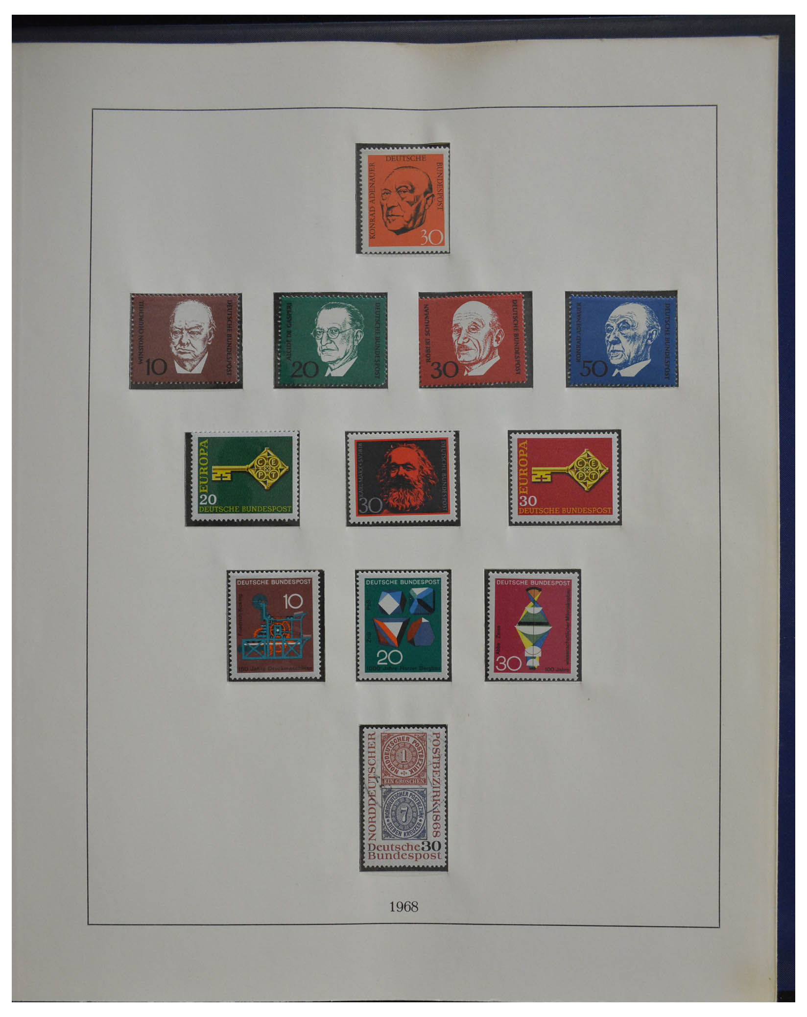28387 039 - 28387 Bundespost 1949-1974.