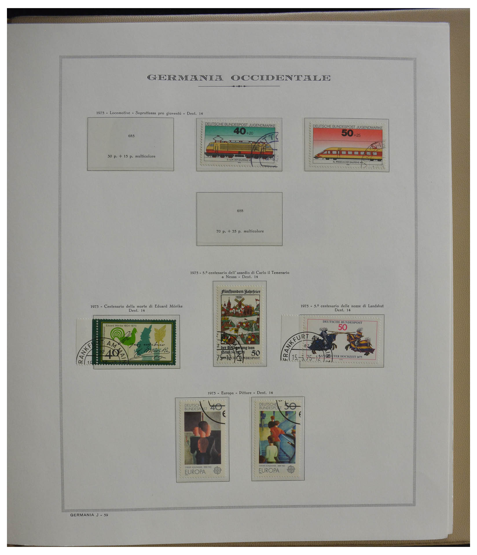 28389 059 - 28389 Bundespost 1949-1983.