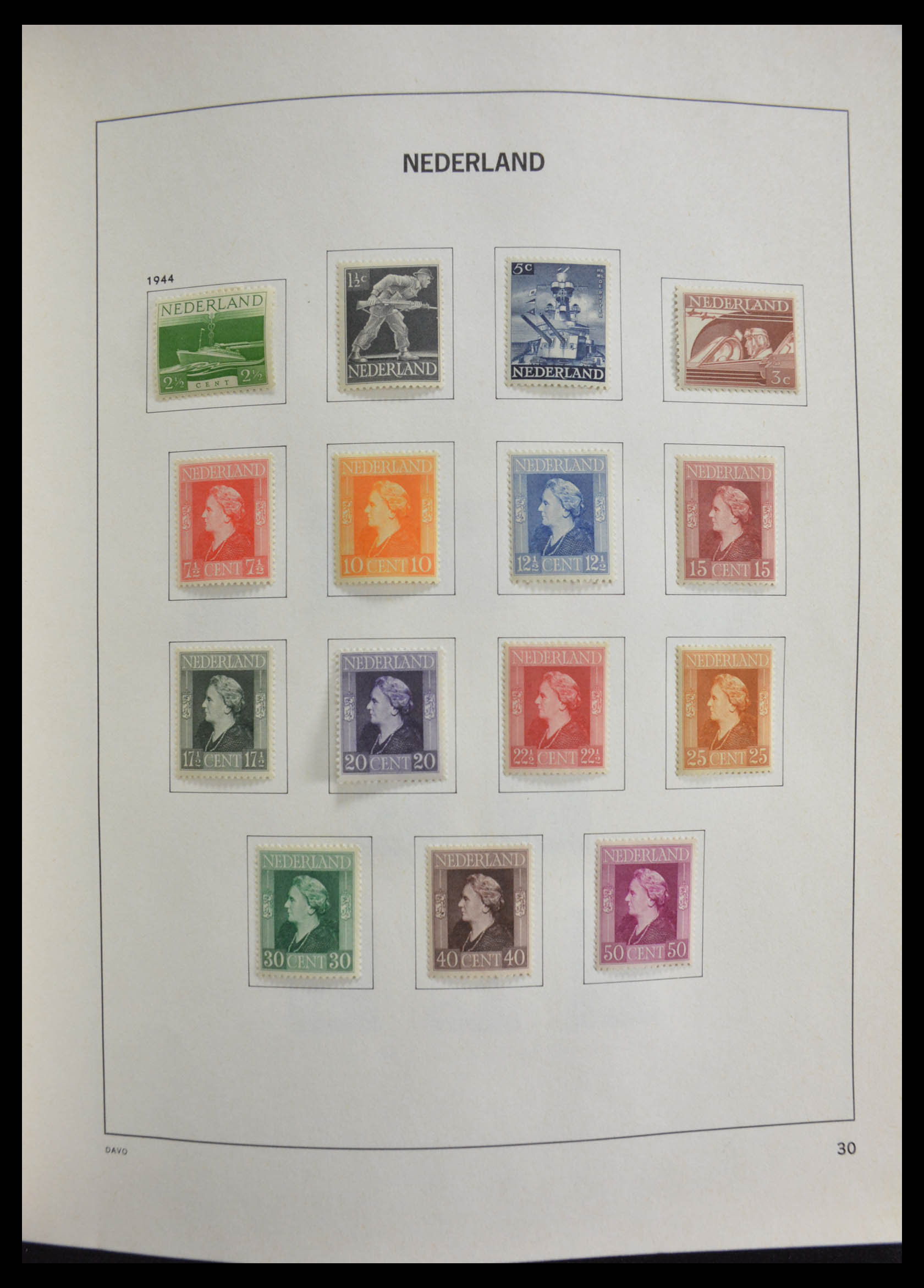 28404 030 - 28404 Netherlands 1852-1991.