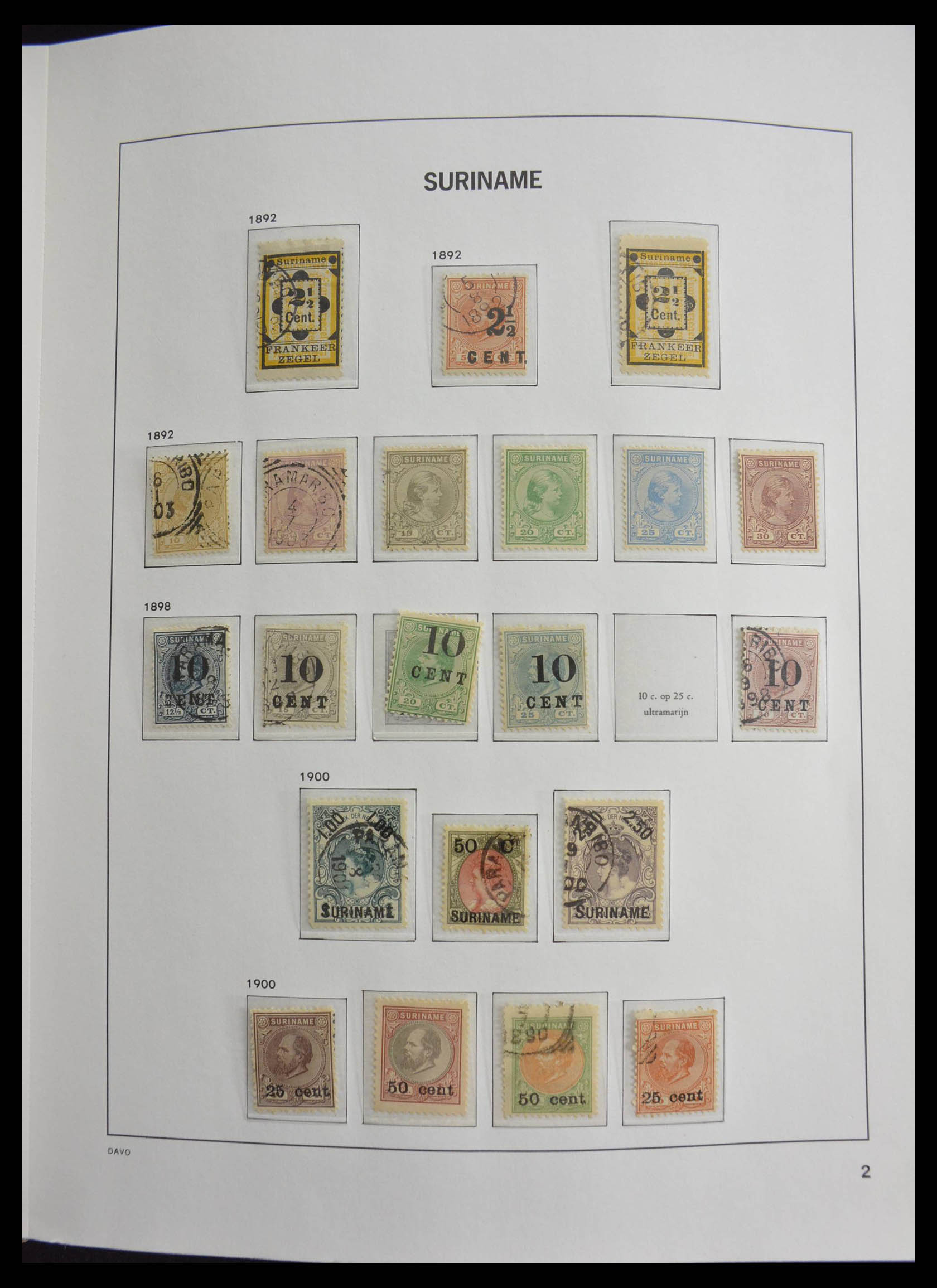 28410 002 - 28410 Surinam 1873-1975.