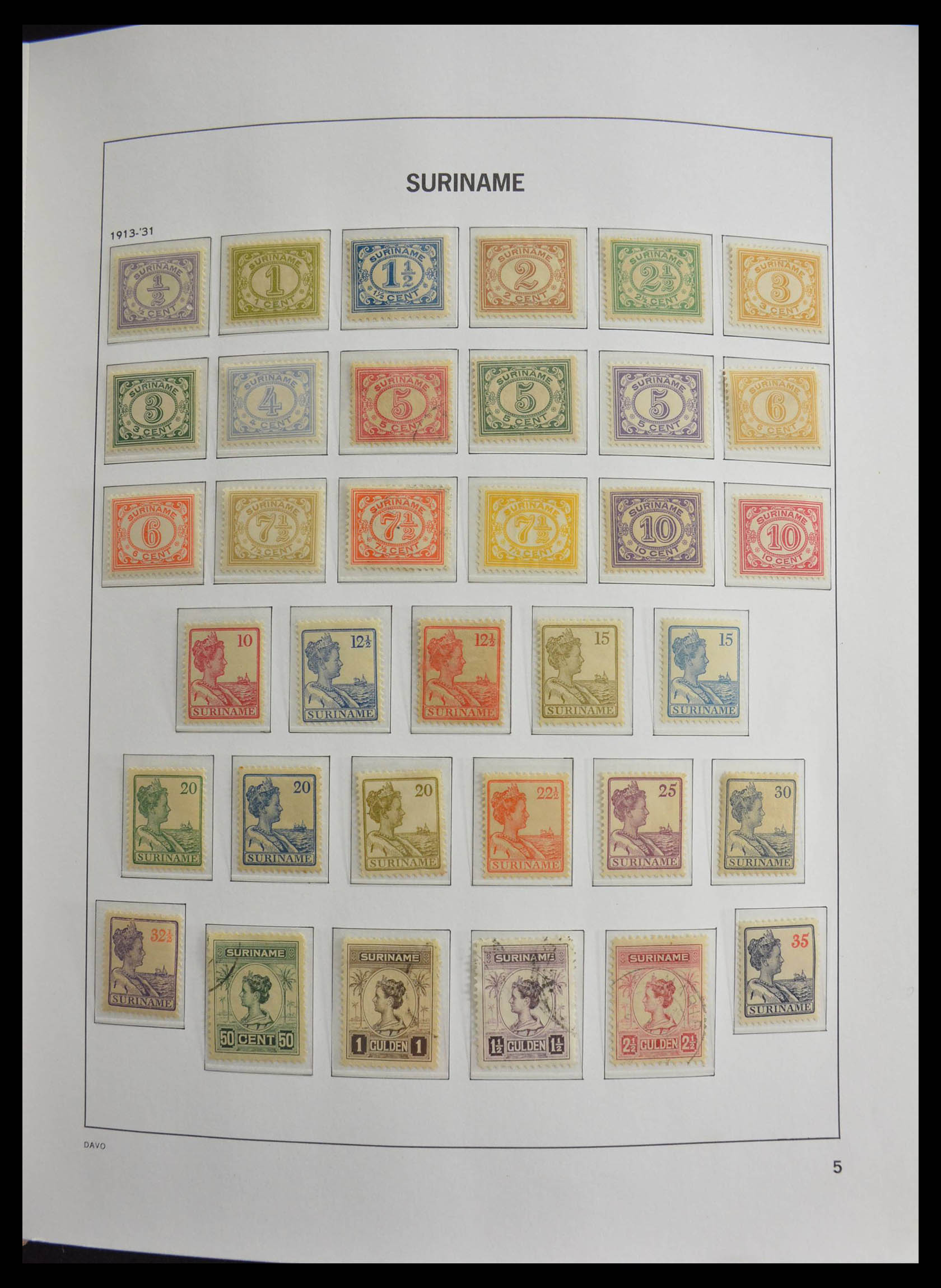 28410 005 - 28410 Suriname 1873-1975.