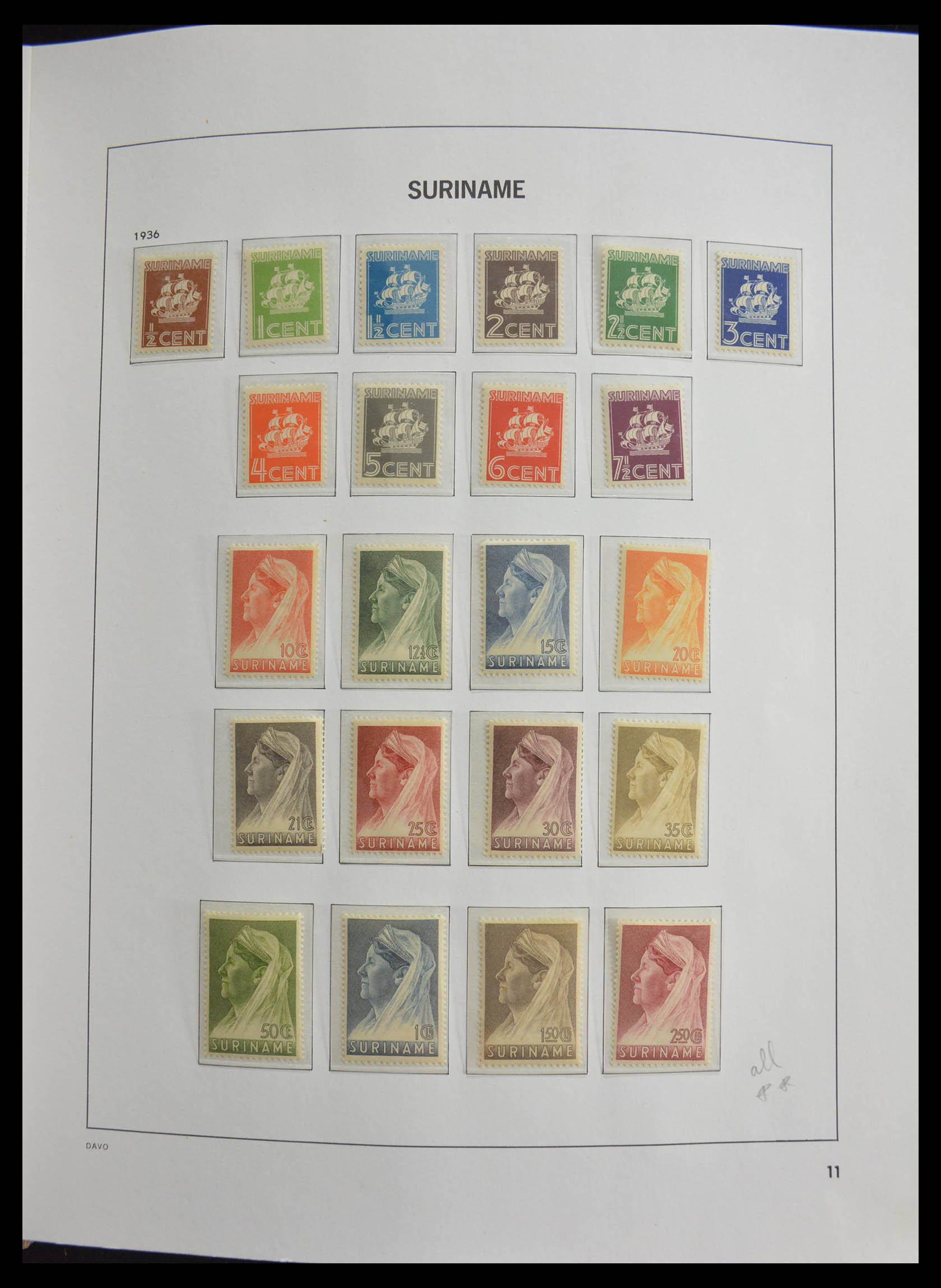 28410 011 - 28410 Suriname 1873-1975.