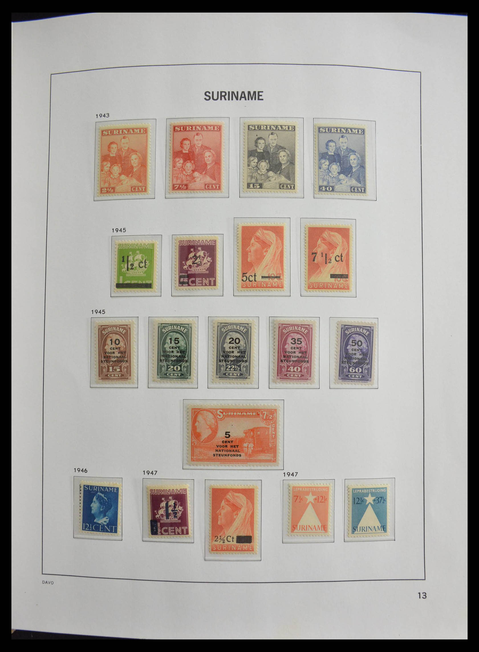 28410 013 - 28410 Surinam 1873-1975.