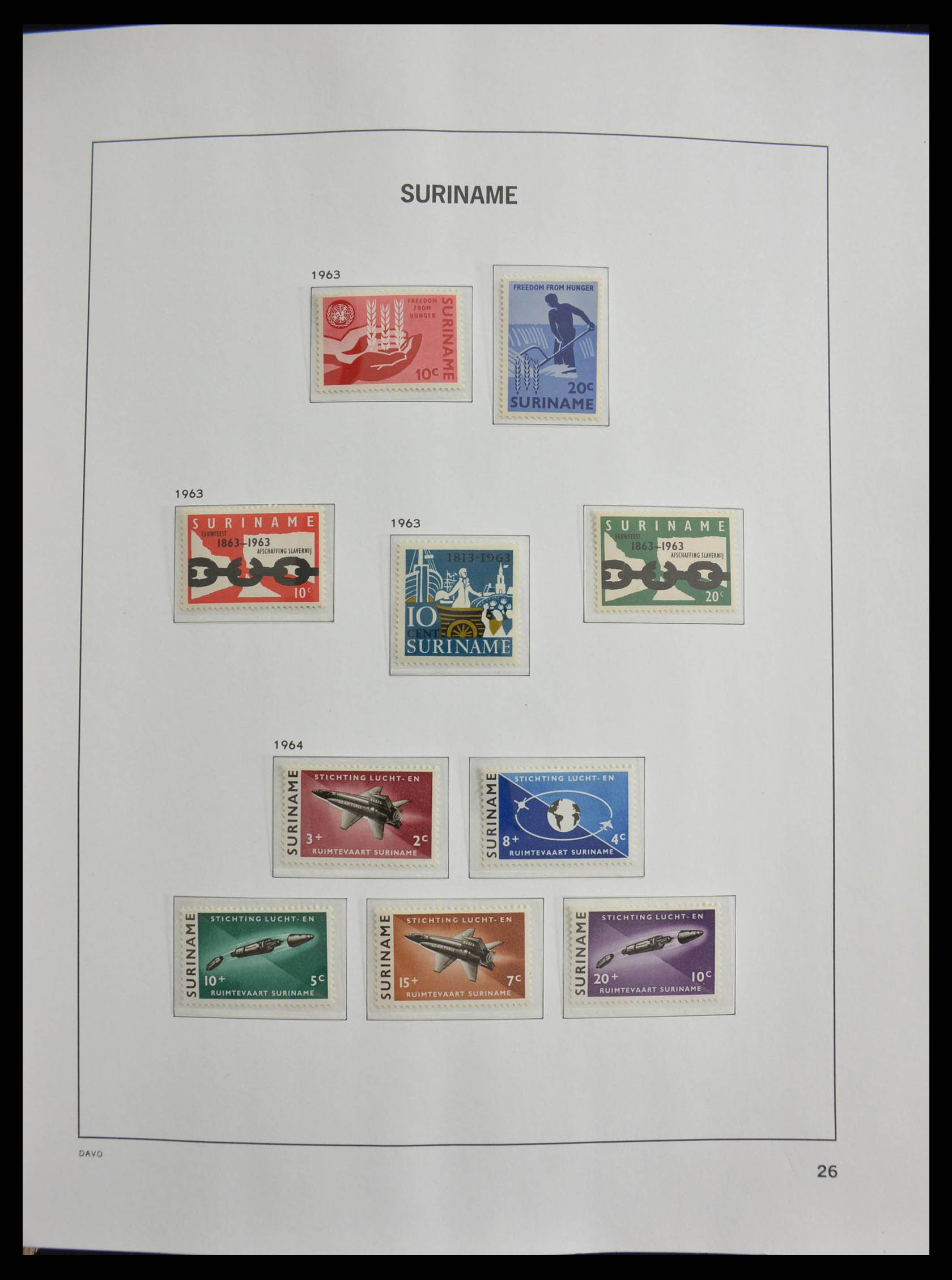 28410 026 - 28410 Suriname 1873-1975.