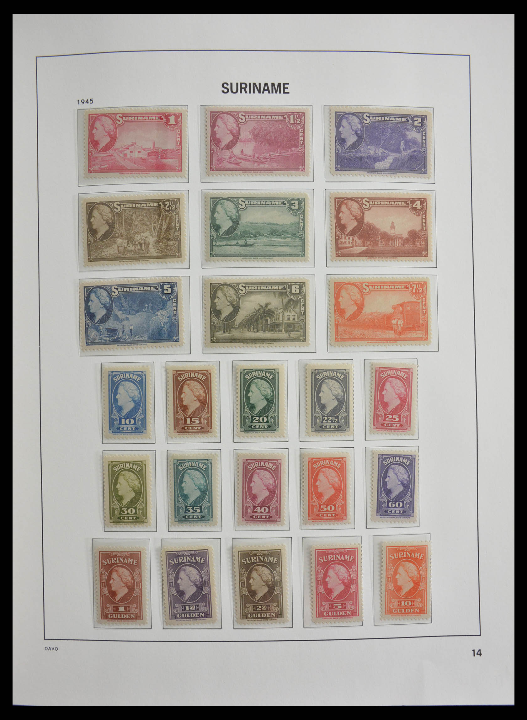 28411 014 - 28411 Suriname 1873-1975.
