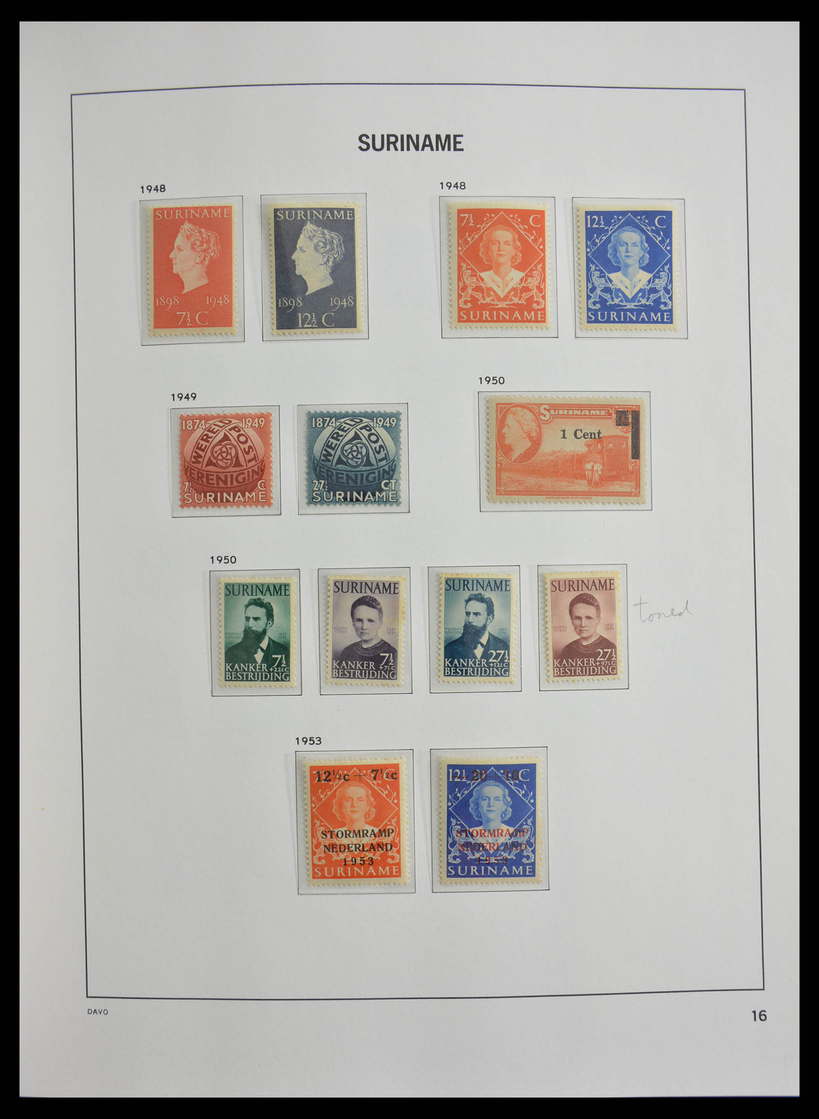 28411 017 - 28411 Suriname 1873-1975.