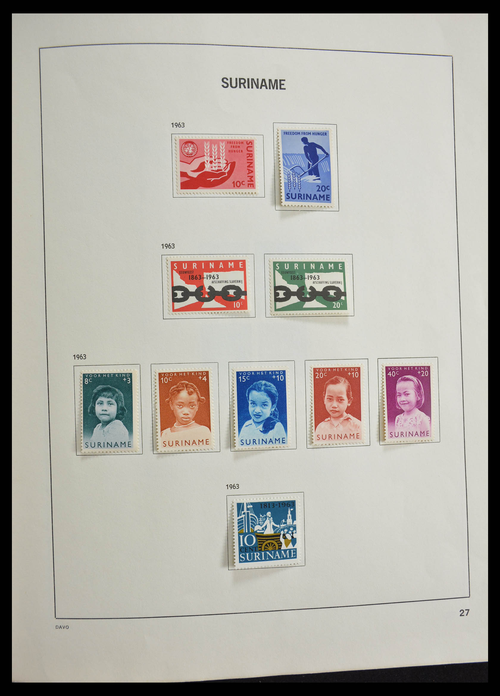 28411 037 - 28411 Suriname 1873-1975.