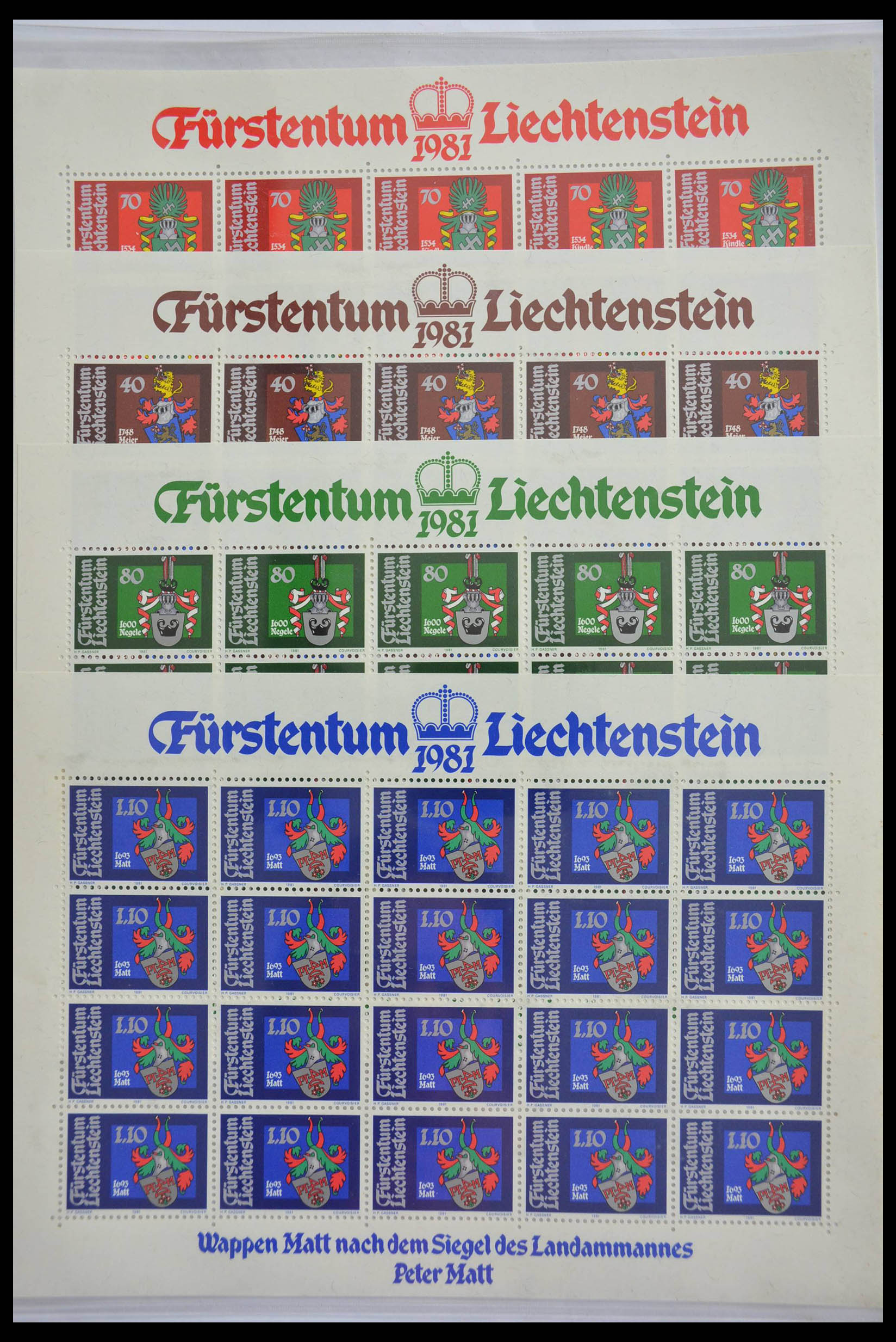 28472 027 - 28472 Liechtenstein 1973-1985.