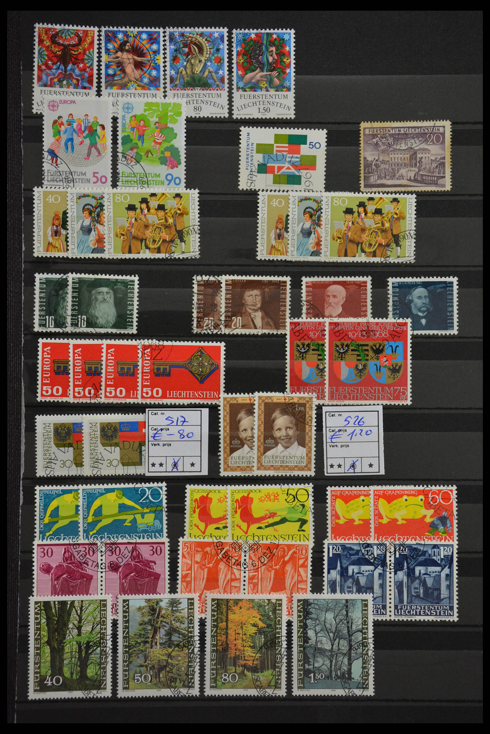 28482 011 - 28482 Liechtenstein 1943-1986.