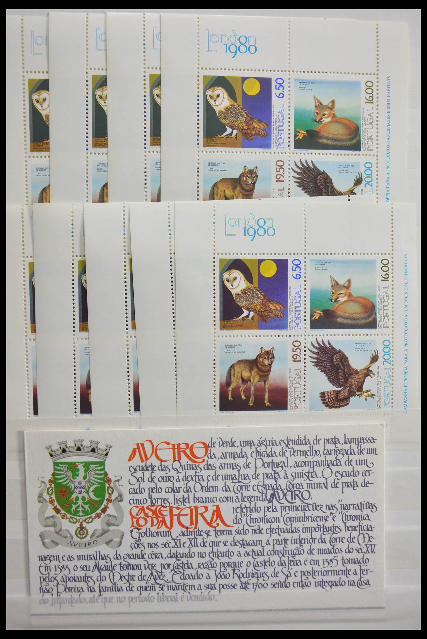 28540 090 - 28540 Portugal souvenir sheets.