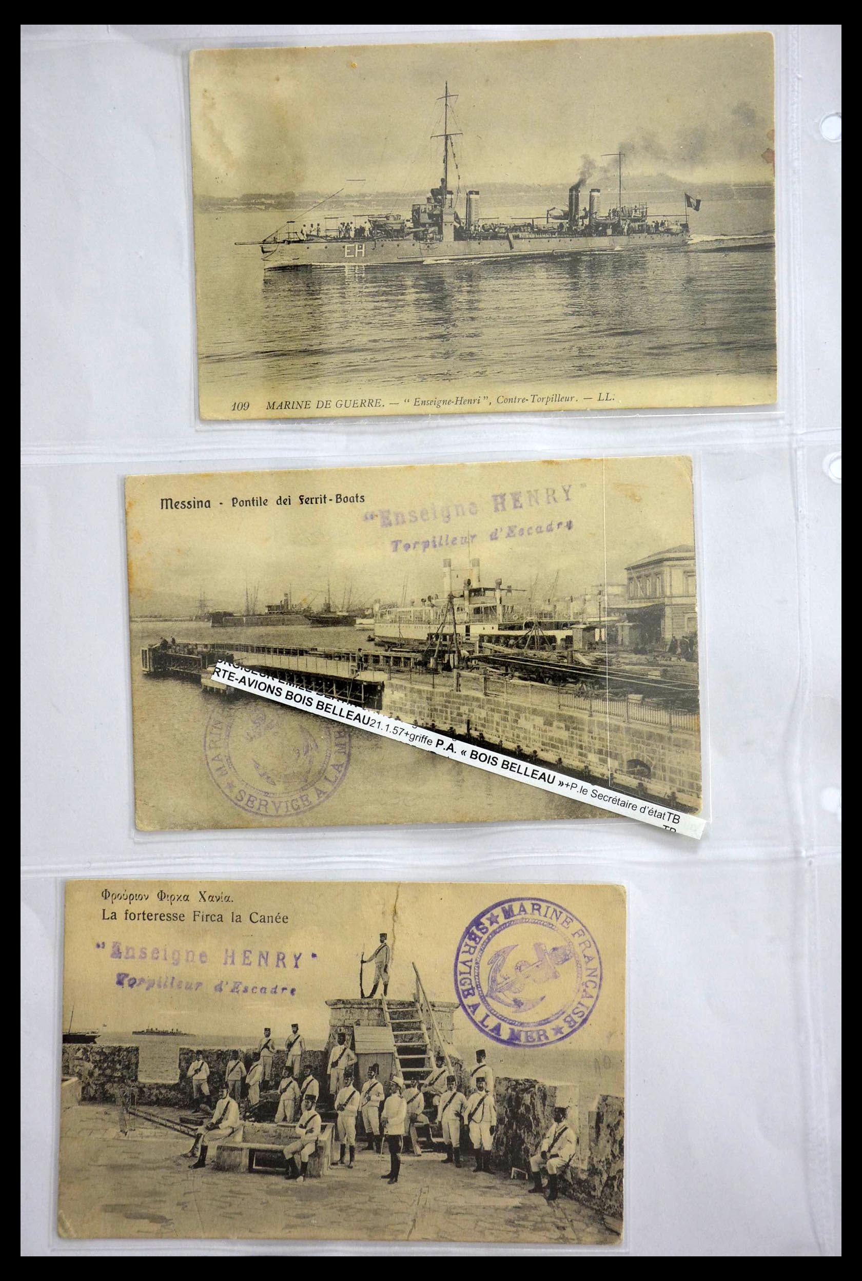 28695 079 - 28695 Frankrijk scheepspost.