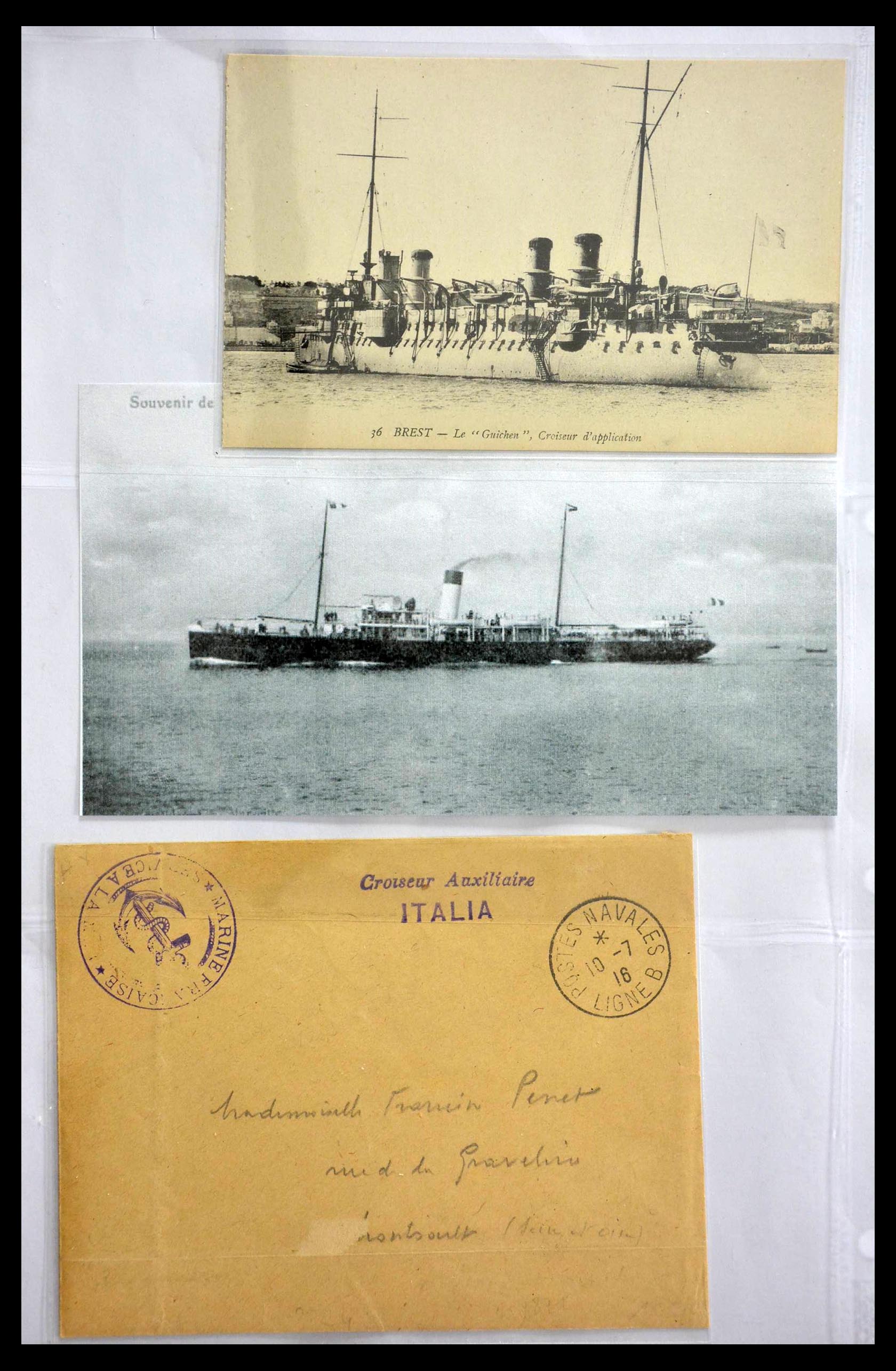 28695 095 - 28695 Frankrijk scheepspost.