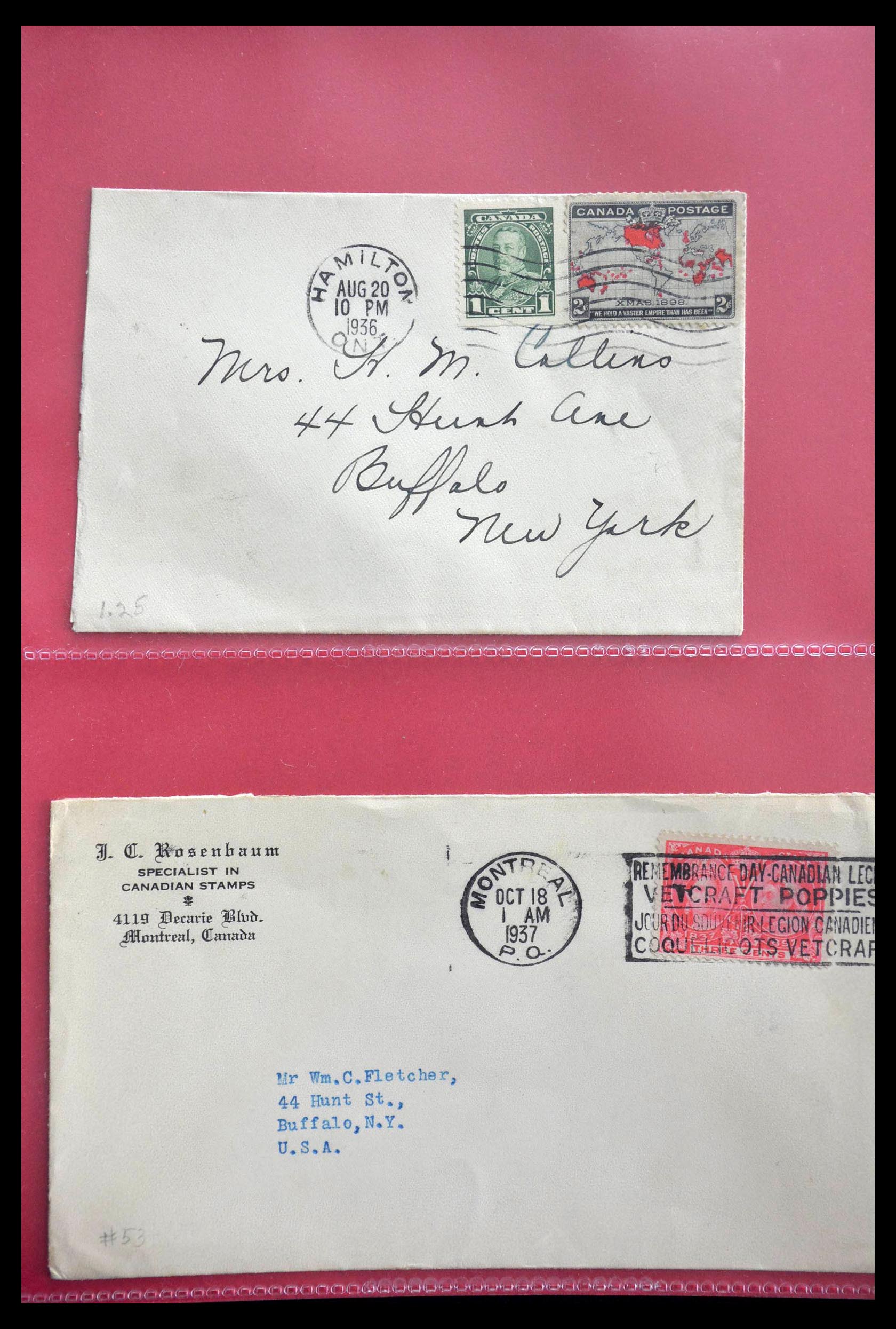 28696 006 - 28696 Canada covers 1872-1939.