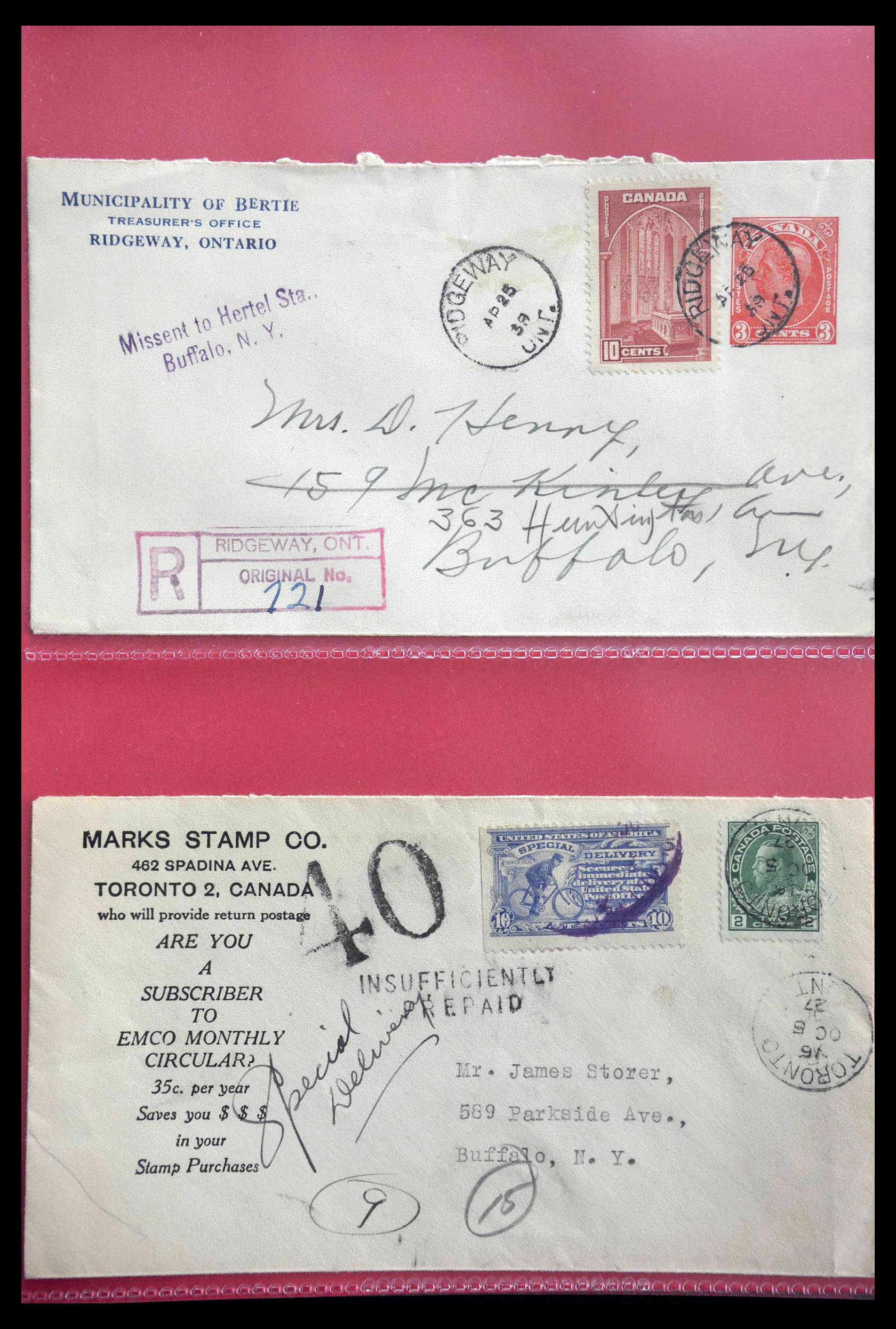 28696 007 - 28696 Canada covers 1872-1939.