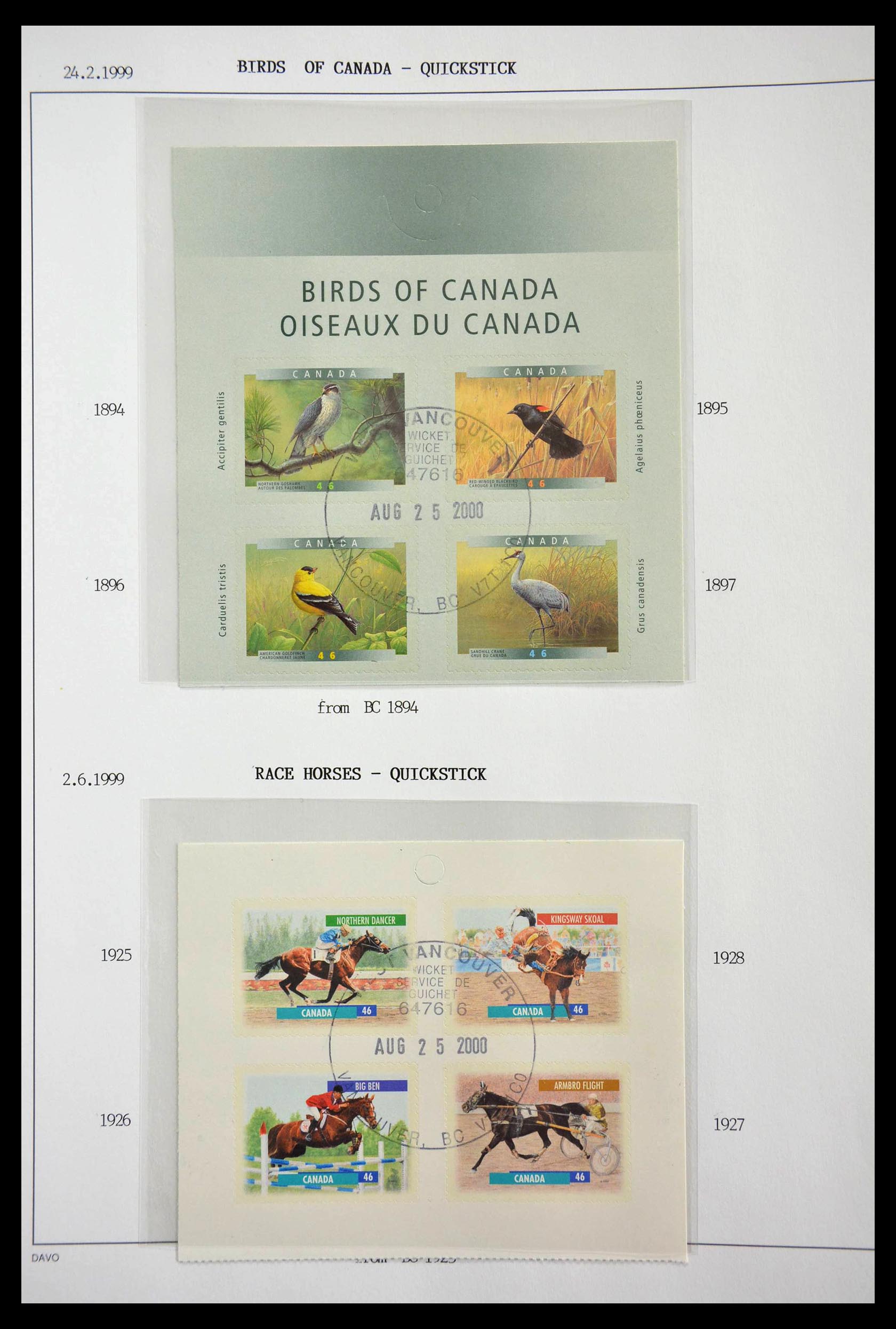 28704 219 - 28704 Canada 1868-2003.