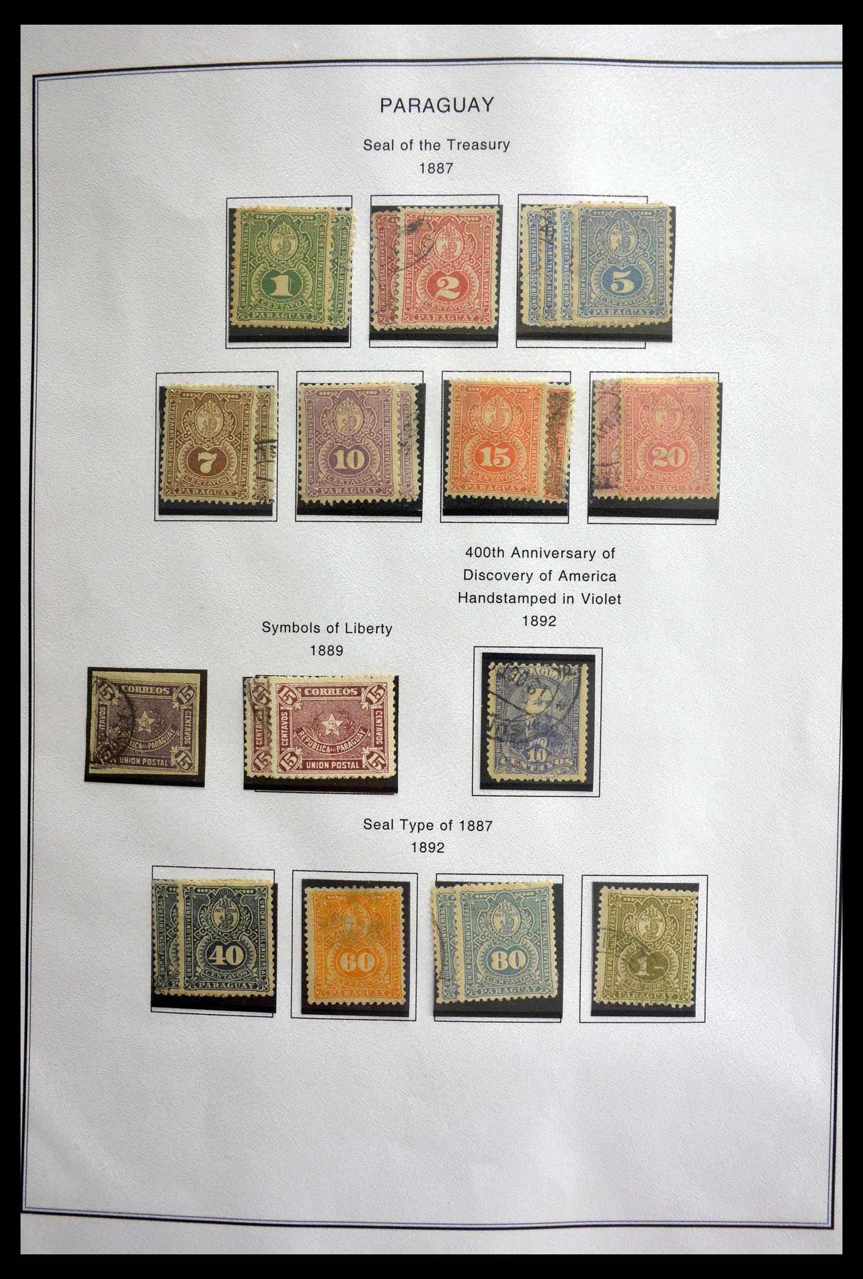 28705 005 - 28705 Paraguay 1870-1964.