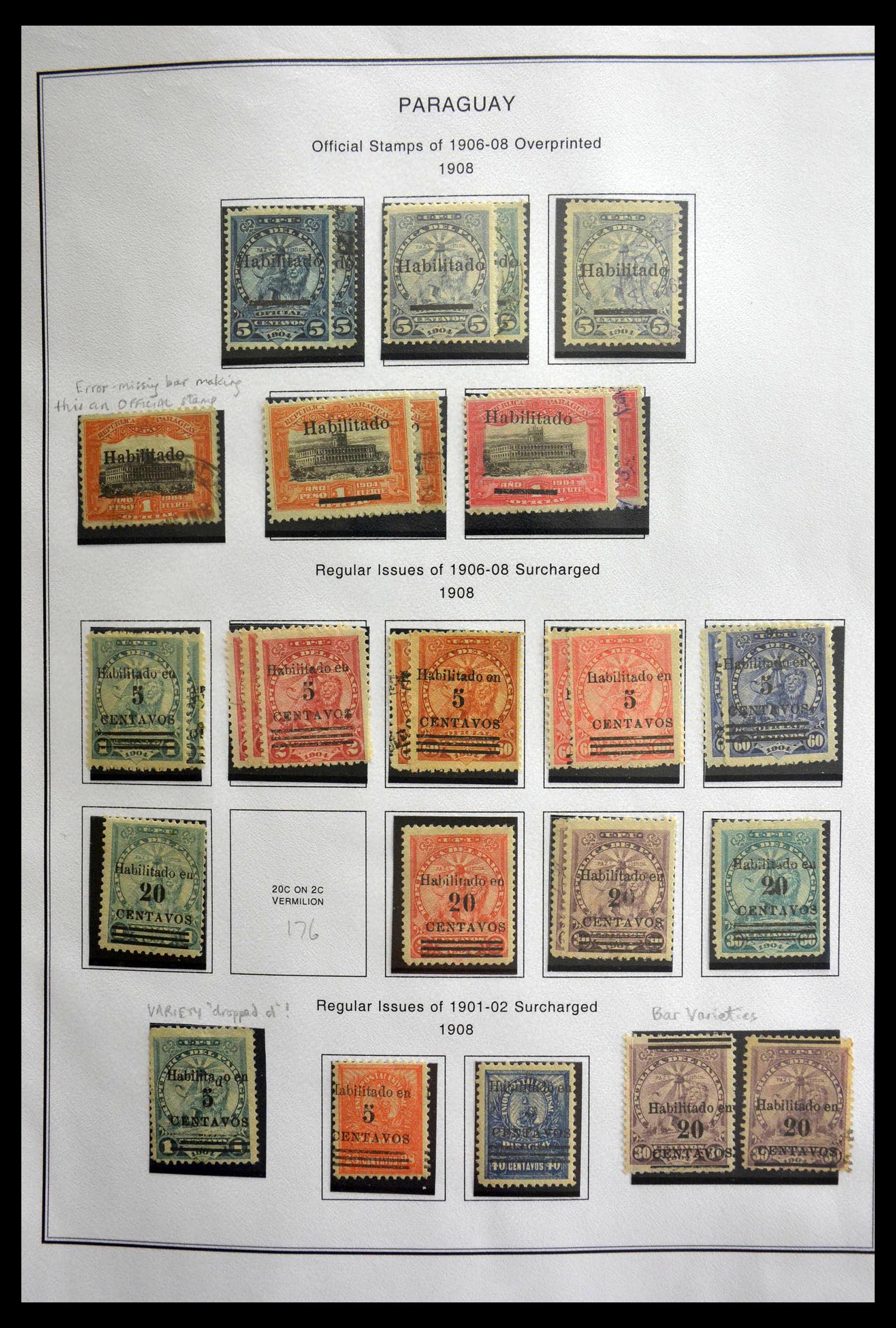 28705 014 - 28705 Paraguay 1870-1964.